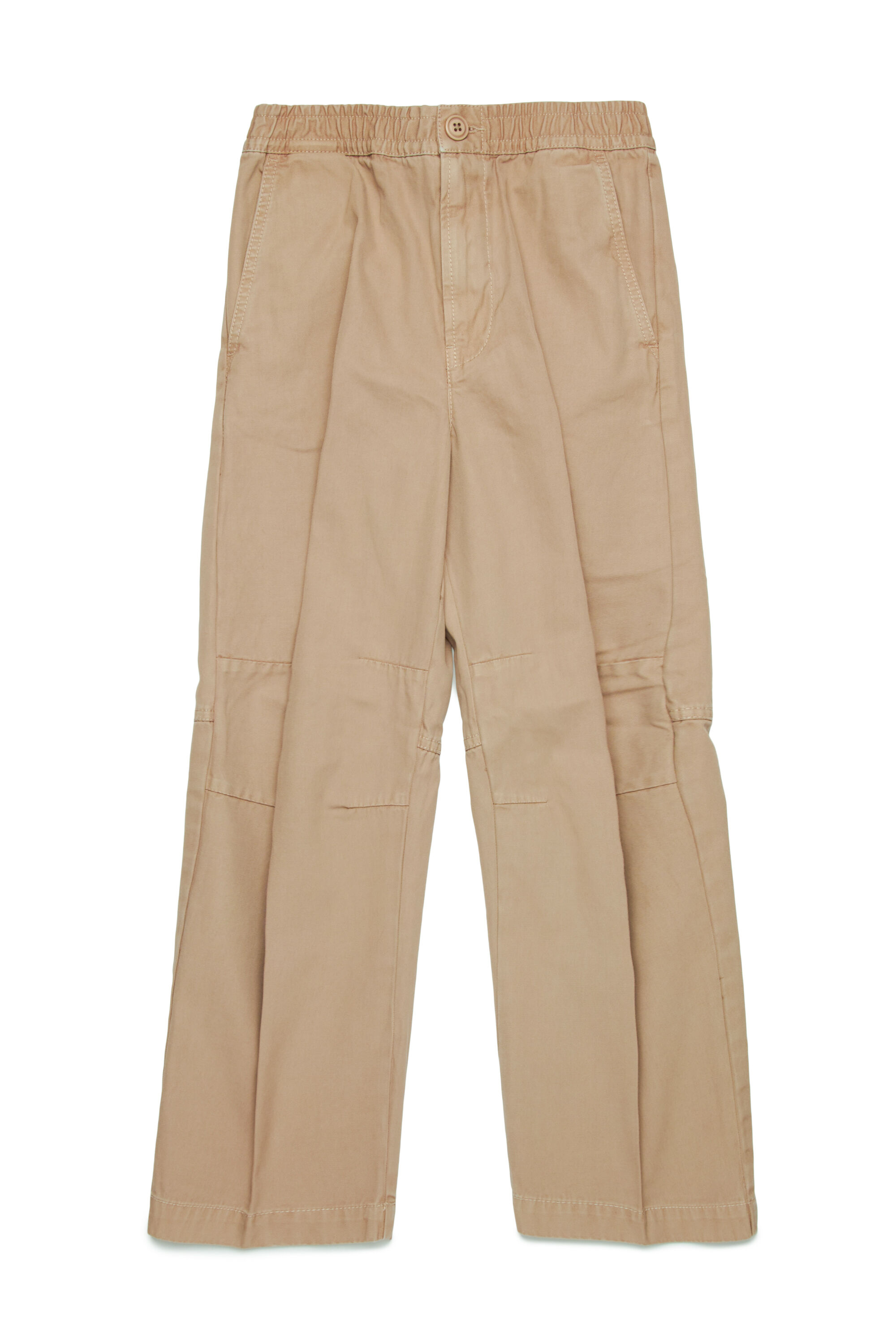 Diesel - PTINO, Man Workwear trousers with Oval D in Brown - Image 1