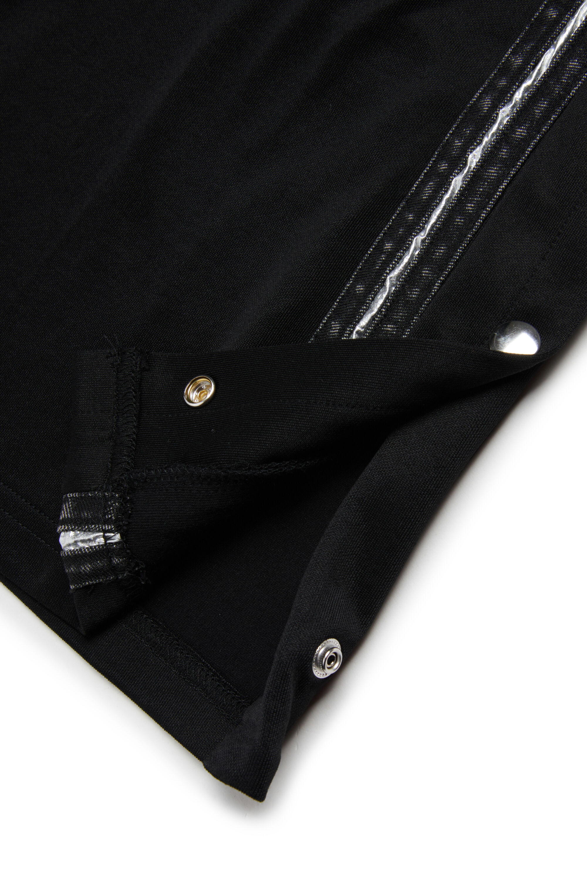 Diesel - PREET, Woman's Wide pants with snap buttons in Black - 4