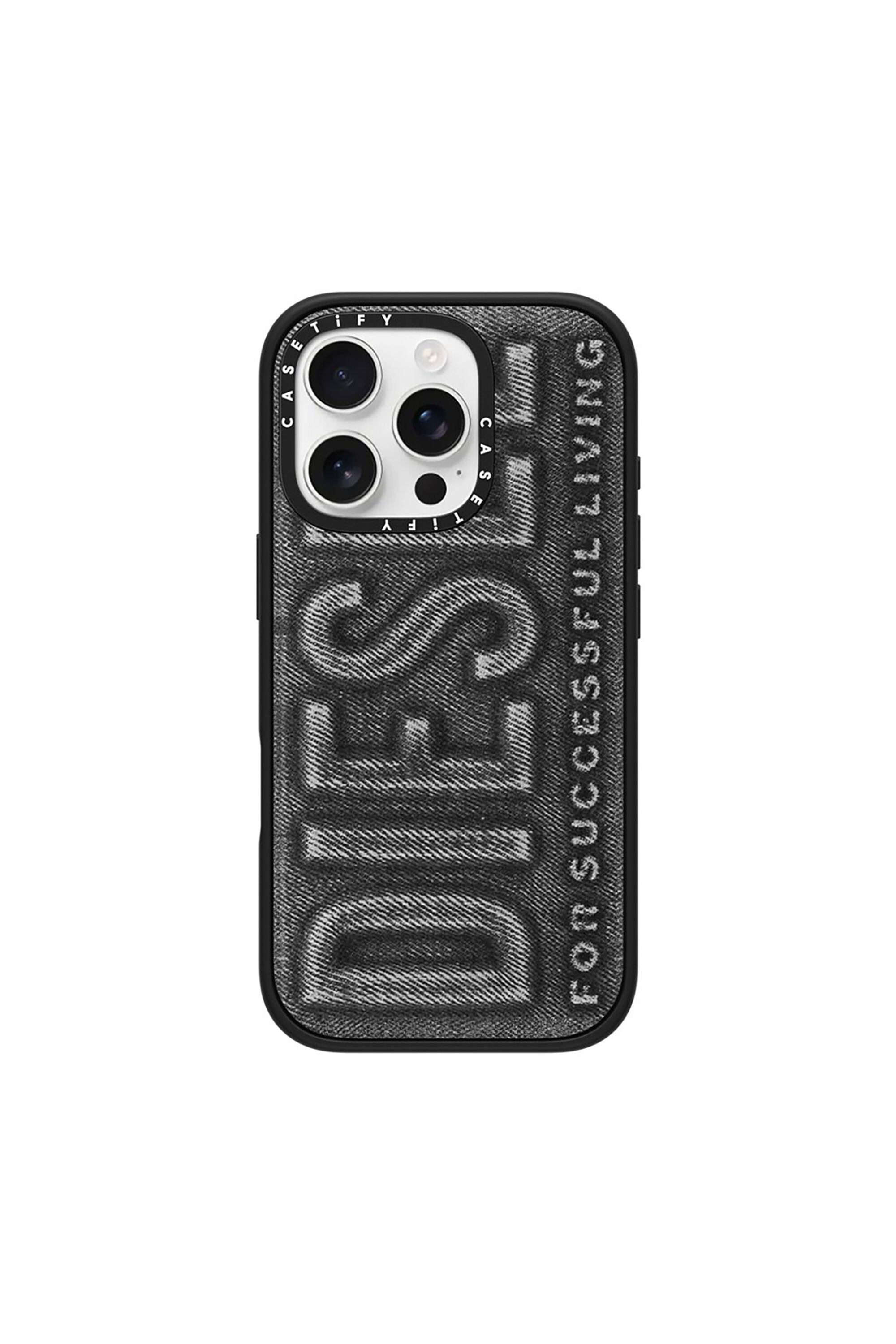 Diesel - 60561 MOULDED CASE, Unisex H&uuml;lle Biscotto impact f&uuml;r iPhone 16 Pro in Schwarz - 1