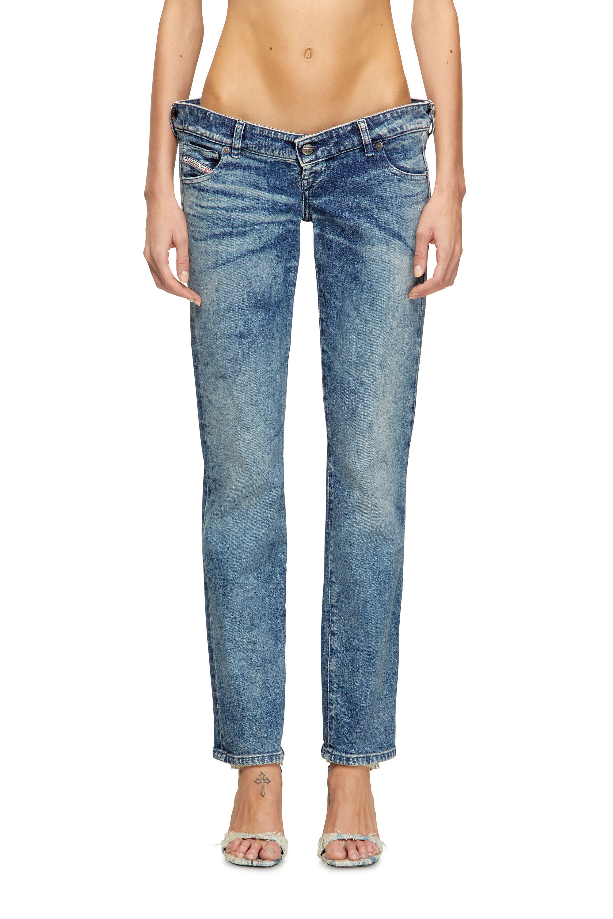 Diesel - Damen Regular Jeans D-Waisty 007DI, Mittelblau - 3