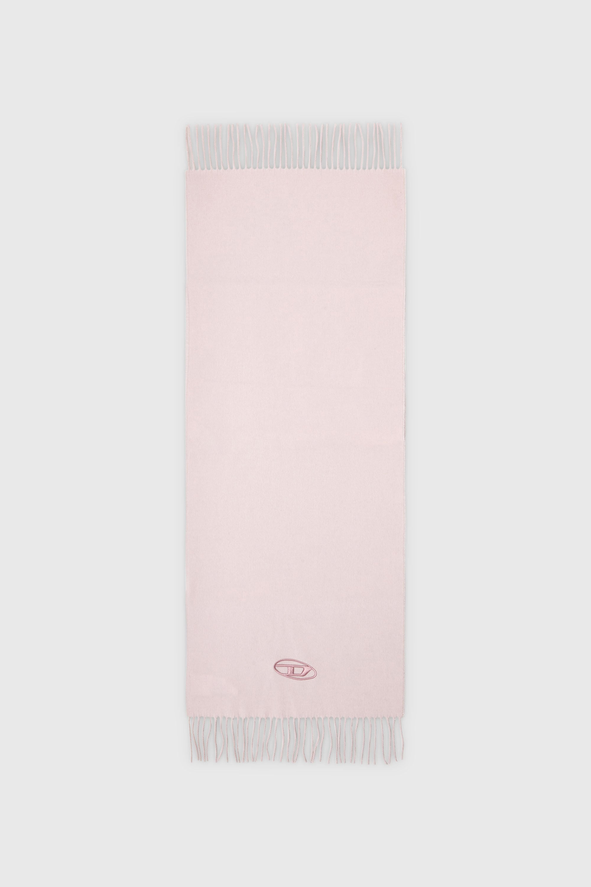 Diesel - S-IMON-D-LONG, Unisex Schal aus Wollmischung mit Fransenabschl&uuml;ssen in Rosa - 2