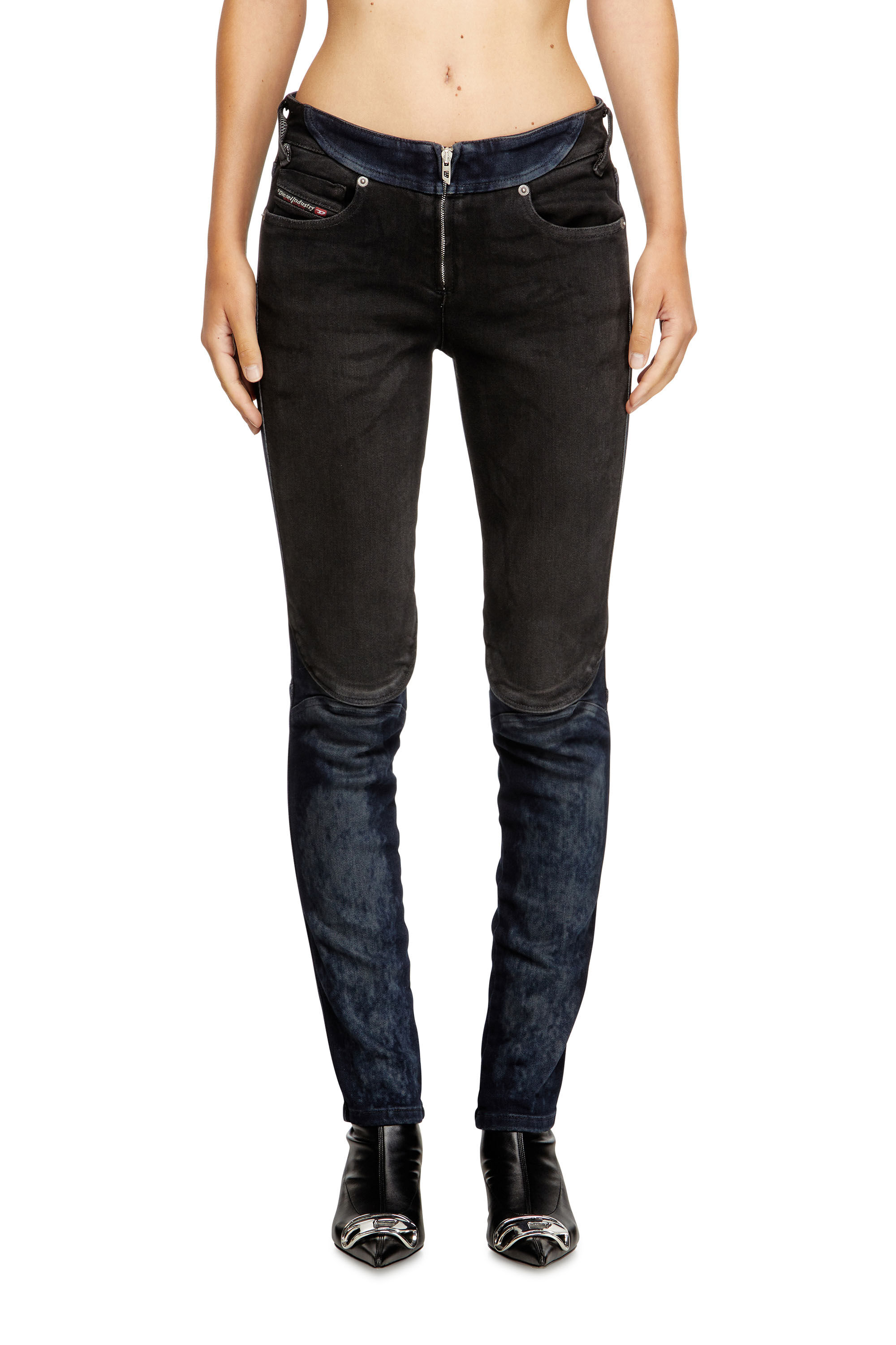 Diesel - Damen Slim Jeans D-Bikee 09M92, Dunkelblau - 2
