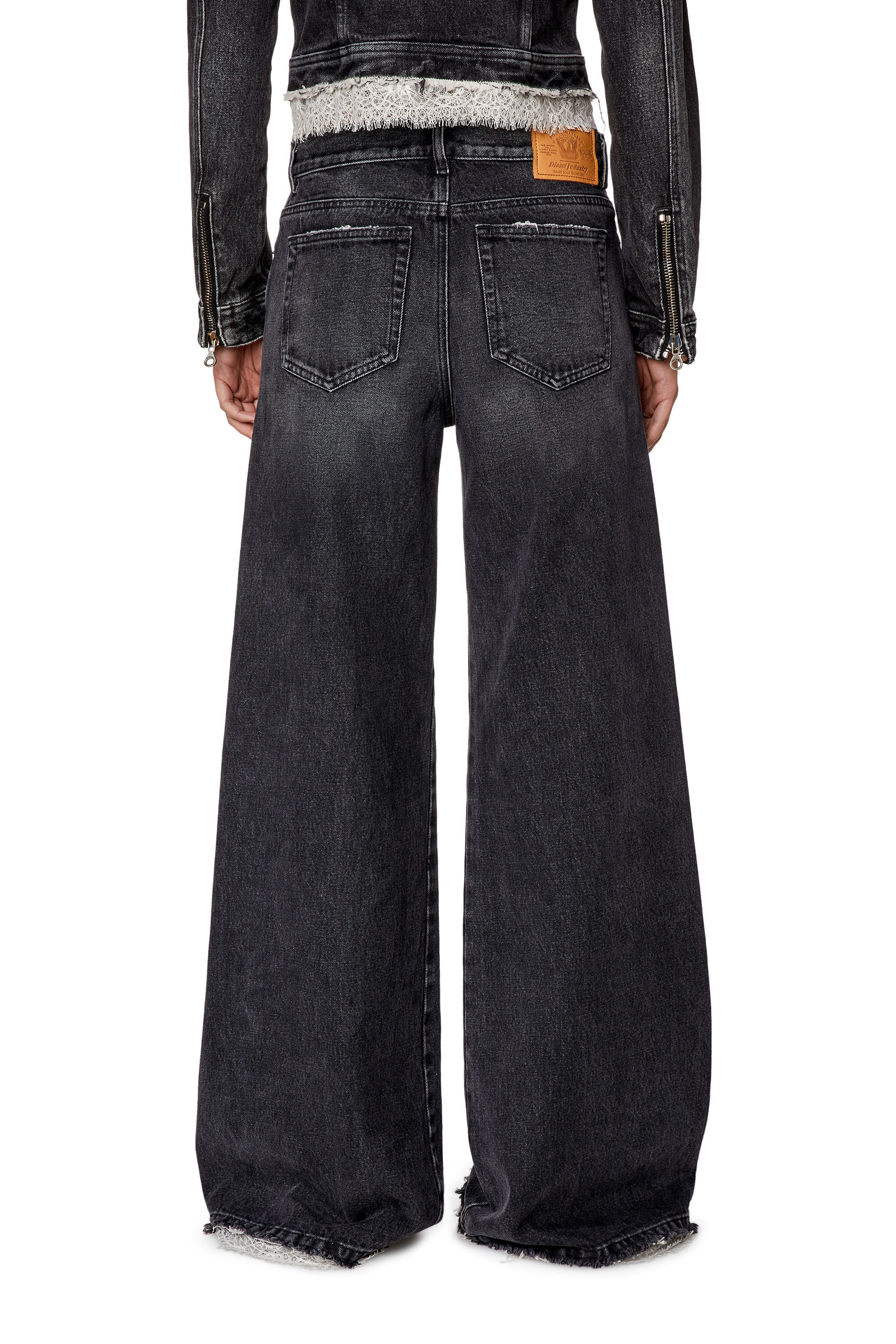 Diesel - Bootcut and Flare Jeans 1978 D-Akemi 007S2, Black/Dark grey - Image 4