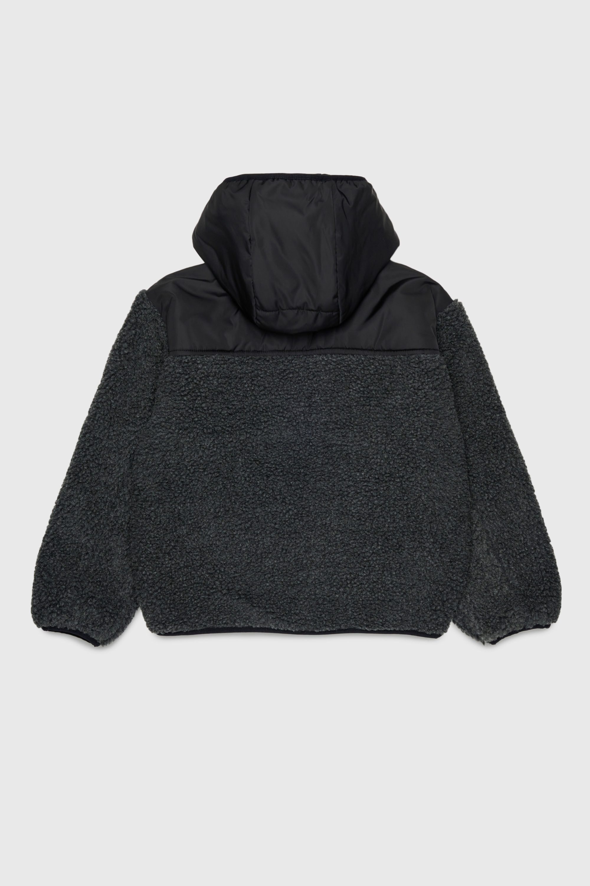 Diesel - JSHEAR, Herren Kapuzensweatjacke aus nylon und teddy-fleece in Schwarz - 2