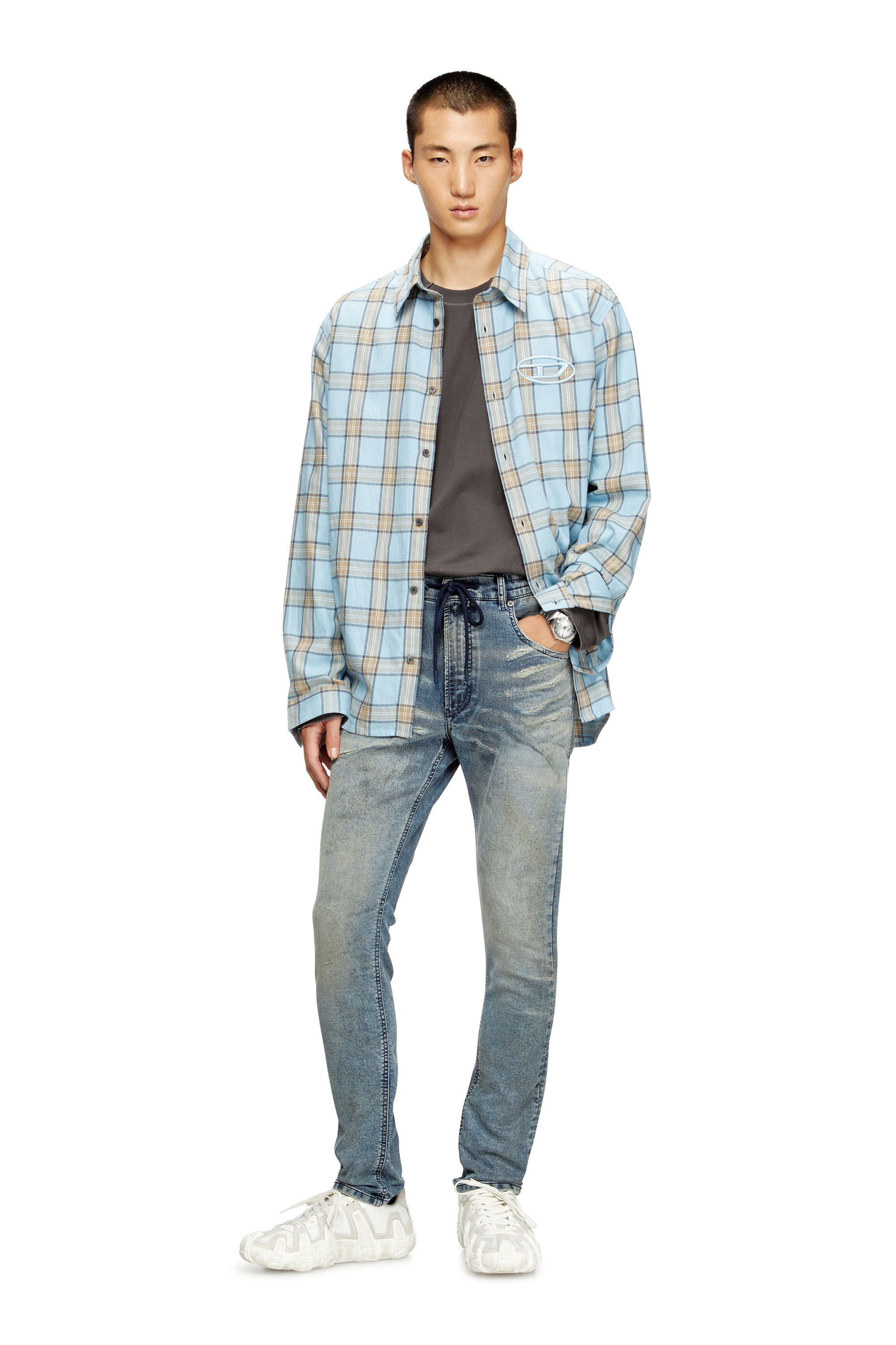 Diesel - Herren Regular 2032 D-Krooley Joggjeans® 09M37, Mittelblau - 1