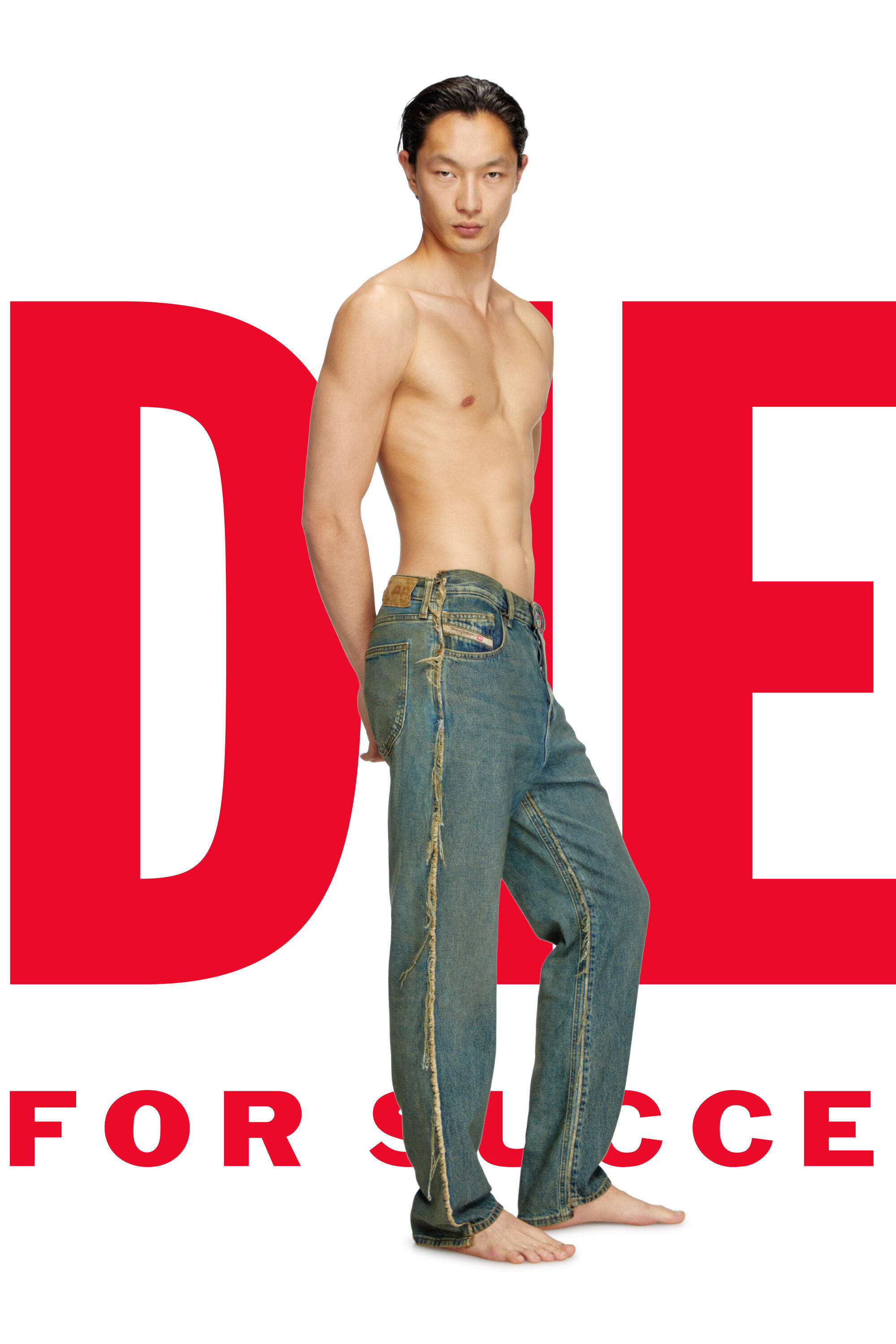 Diesel - Herren Regular Jeans Dieseloves 03 09M98, Dunkelblau - 1