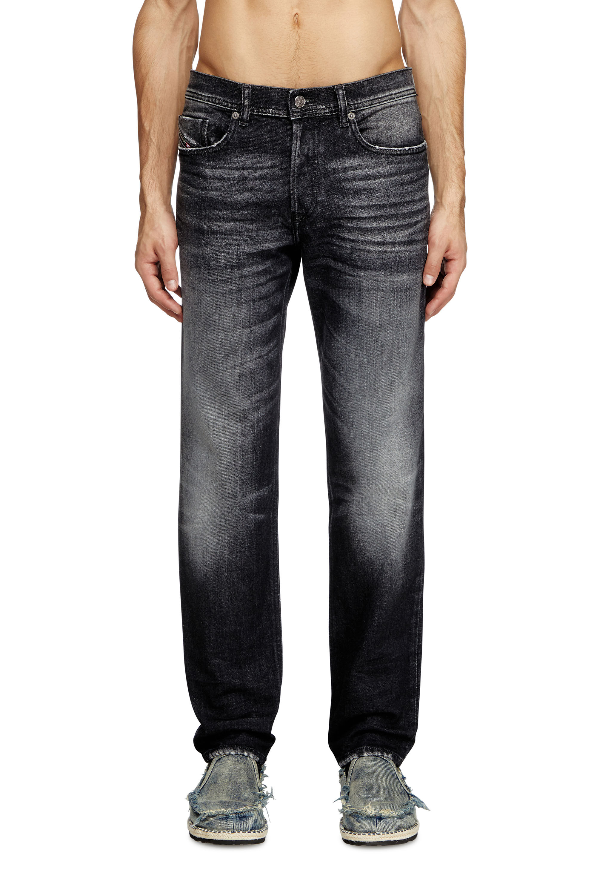 Diesel - Herren Regular Jeans 2023 D-Finitive 09L50, Schwarz/Dunkelgrau - 3