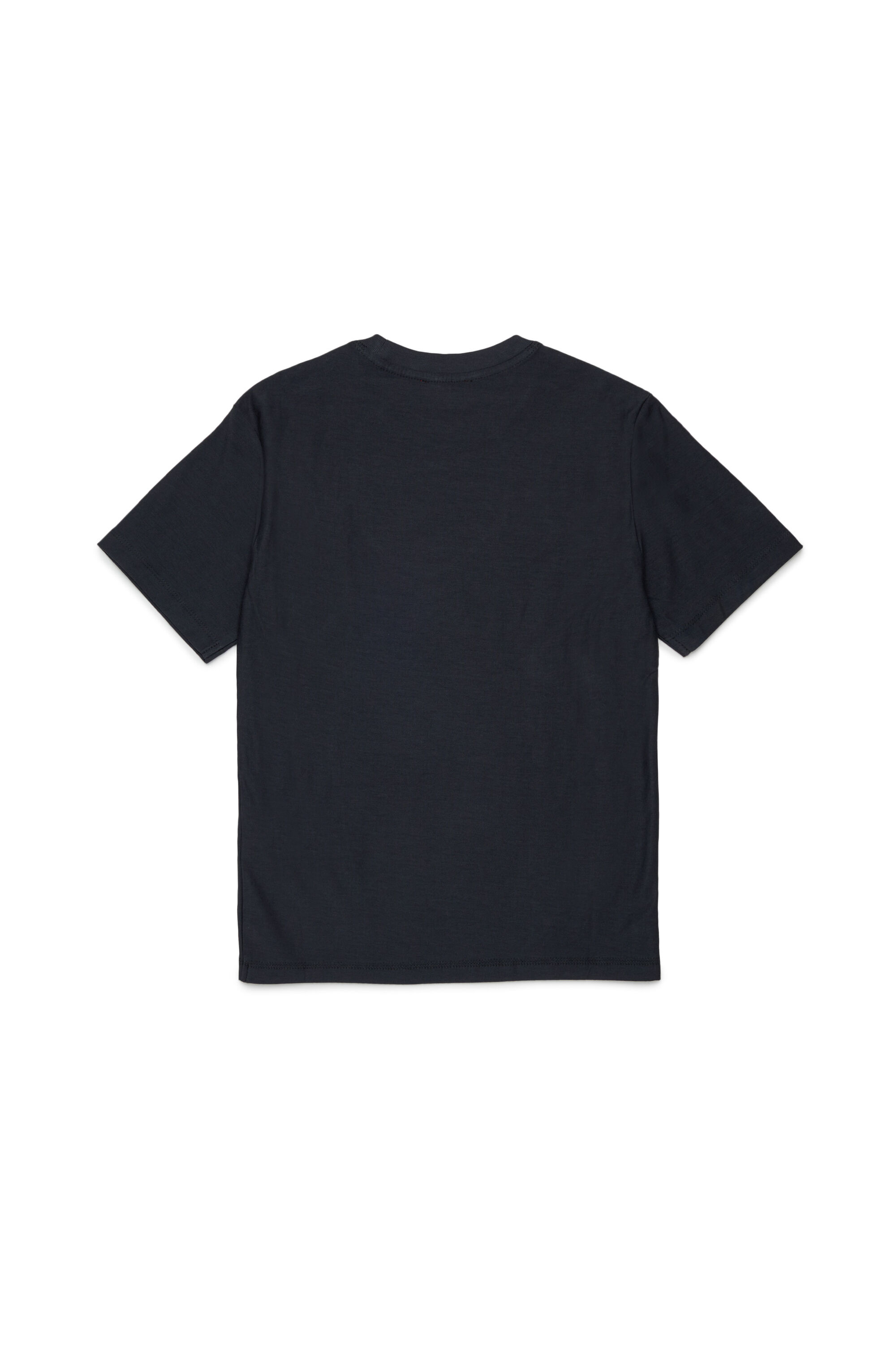 Diesel - TFRIT OVER, Herren T-shirt mit Oval D Logo und Streifeneffekt in Schwarz - 2