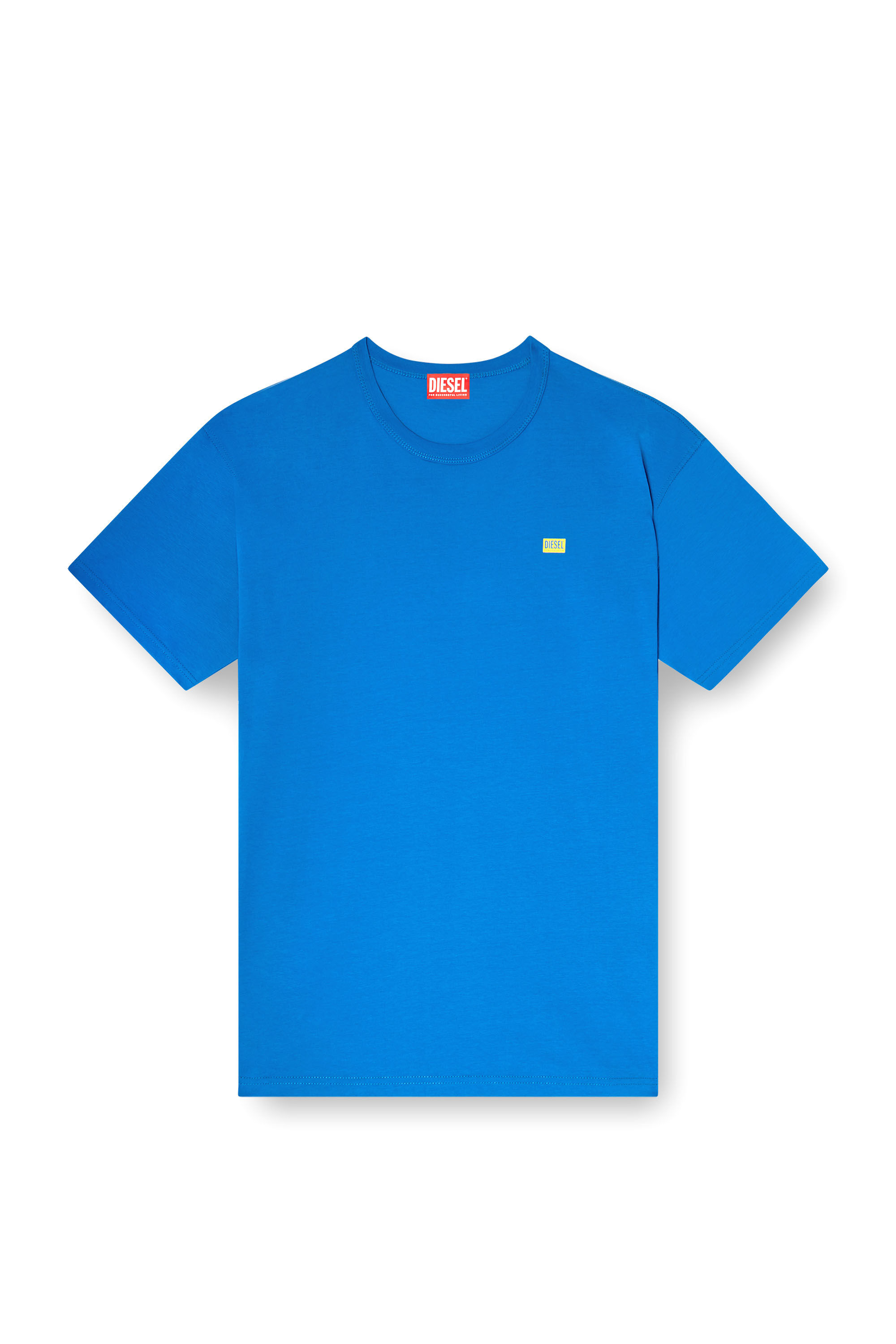 Tシャツ・カットソー DIESEL Blue cotton T-Boxt-R30 t-shirt (A164000QIAM 89R) Men's T-shirt with small logo | Black | Diesel