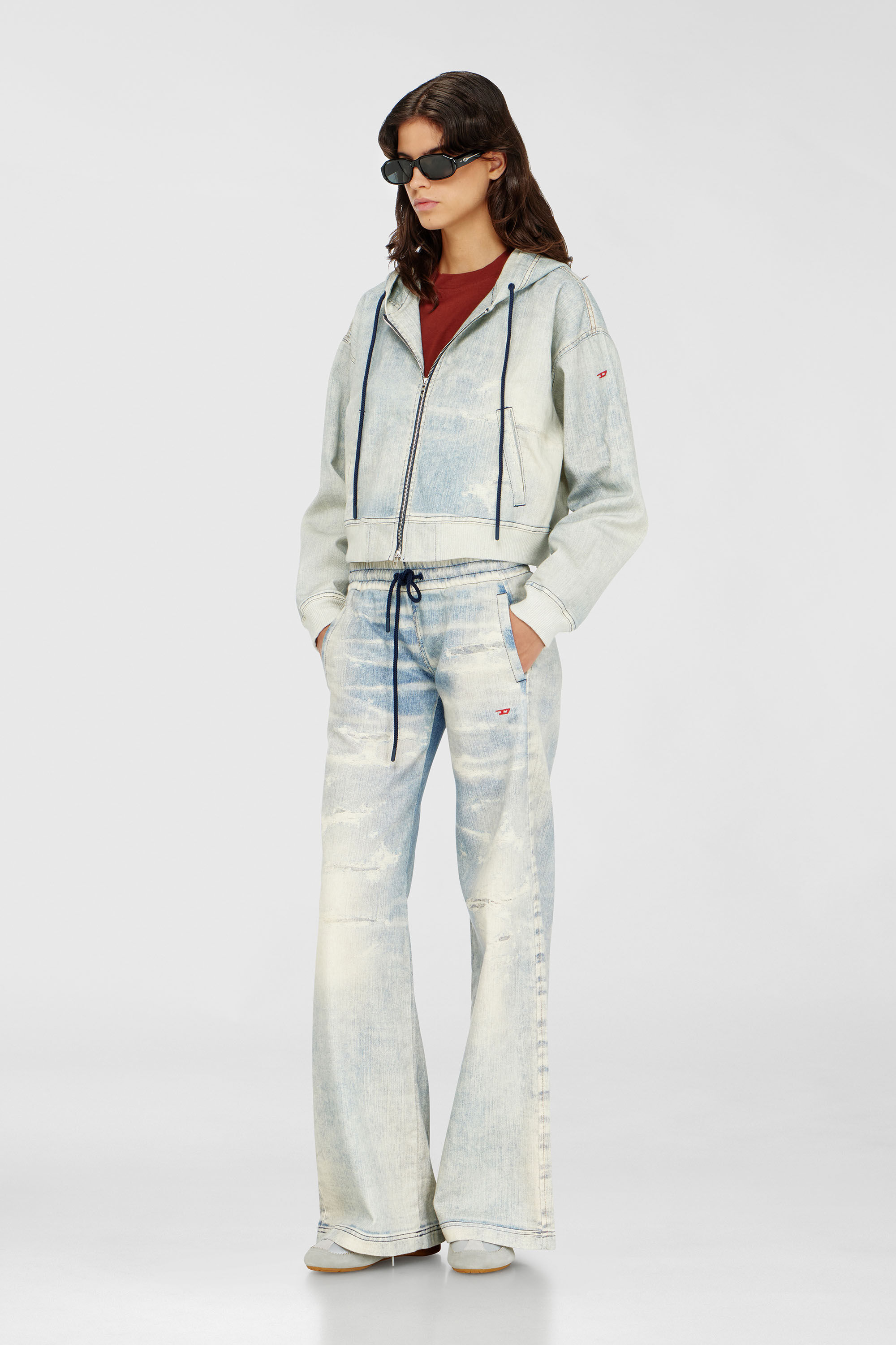 DE-GIRI-CROP JOGG, Hellblau