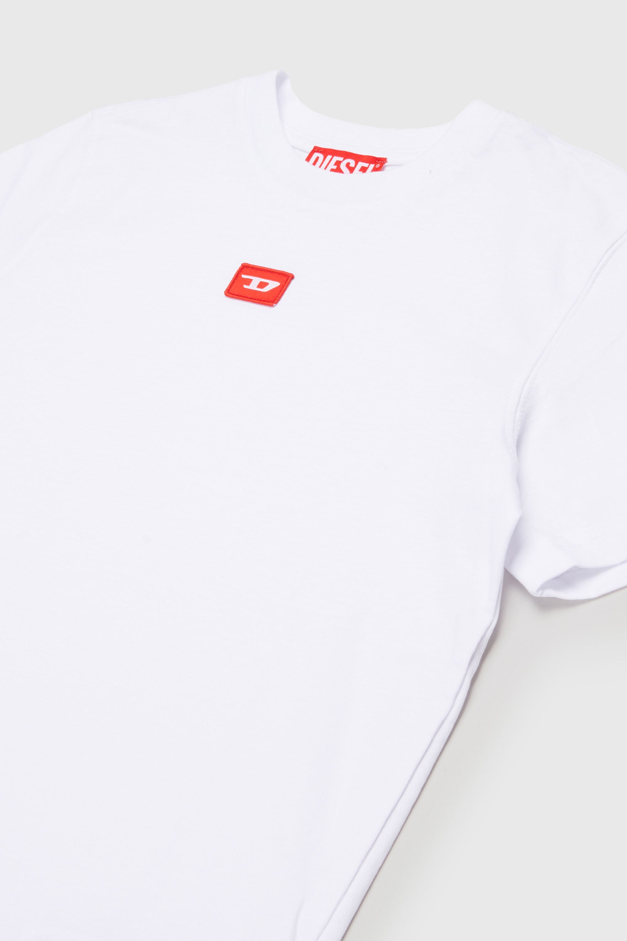 Diesel - TXDIEGO, Herren T-Shirt aus Baumwolle mit Aufn&auml;hern in Wei&szlig; - 3
