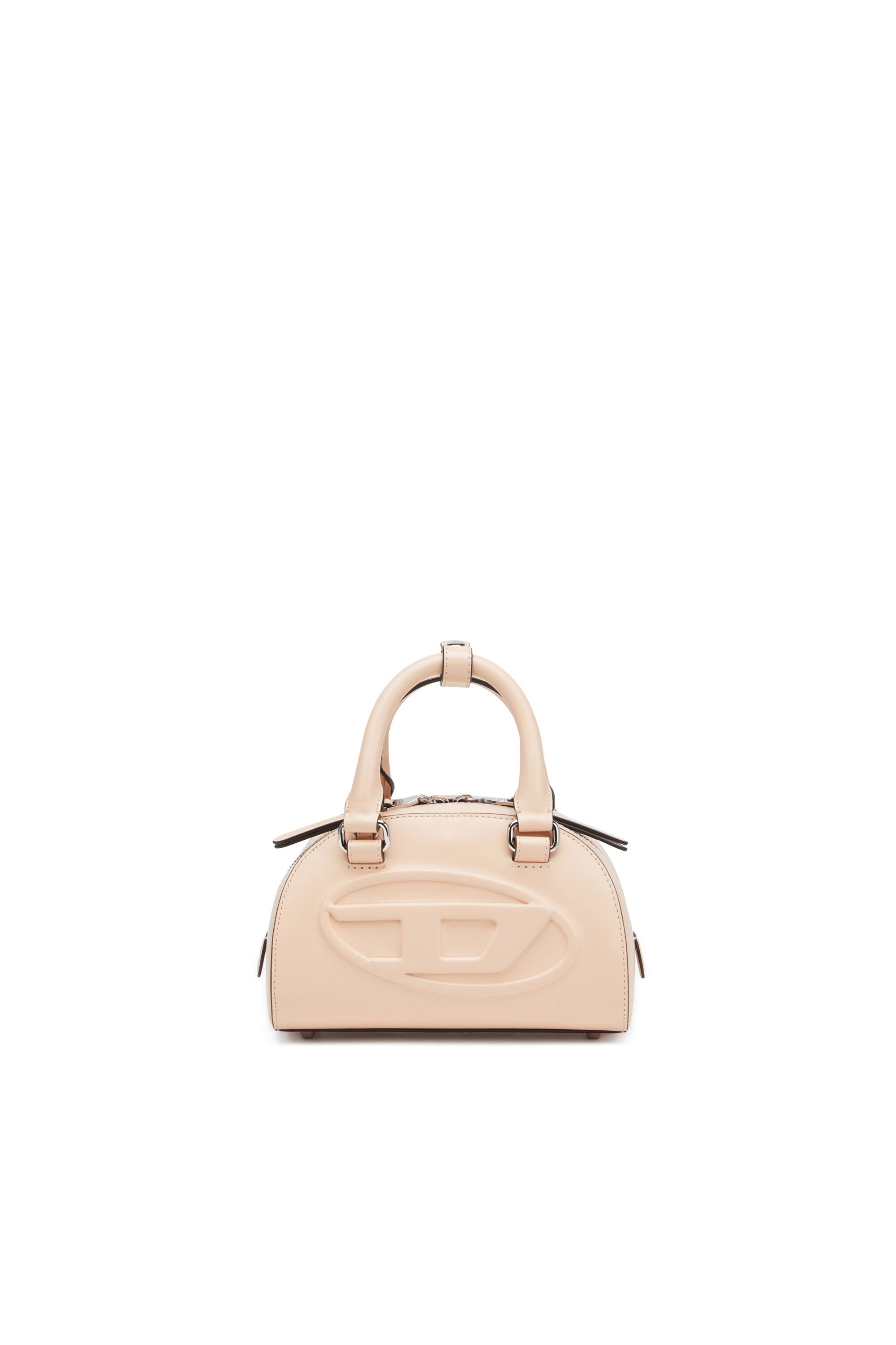 Diesel - 1DR DOME CROSSBODY, Damen Mini-Bowling-Tasche aus Leder in Rosa - 1