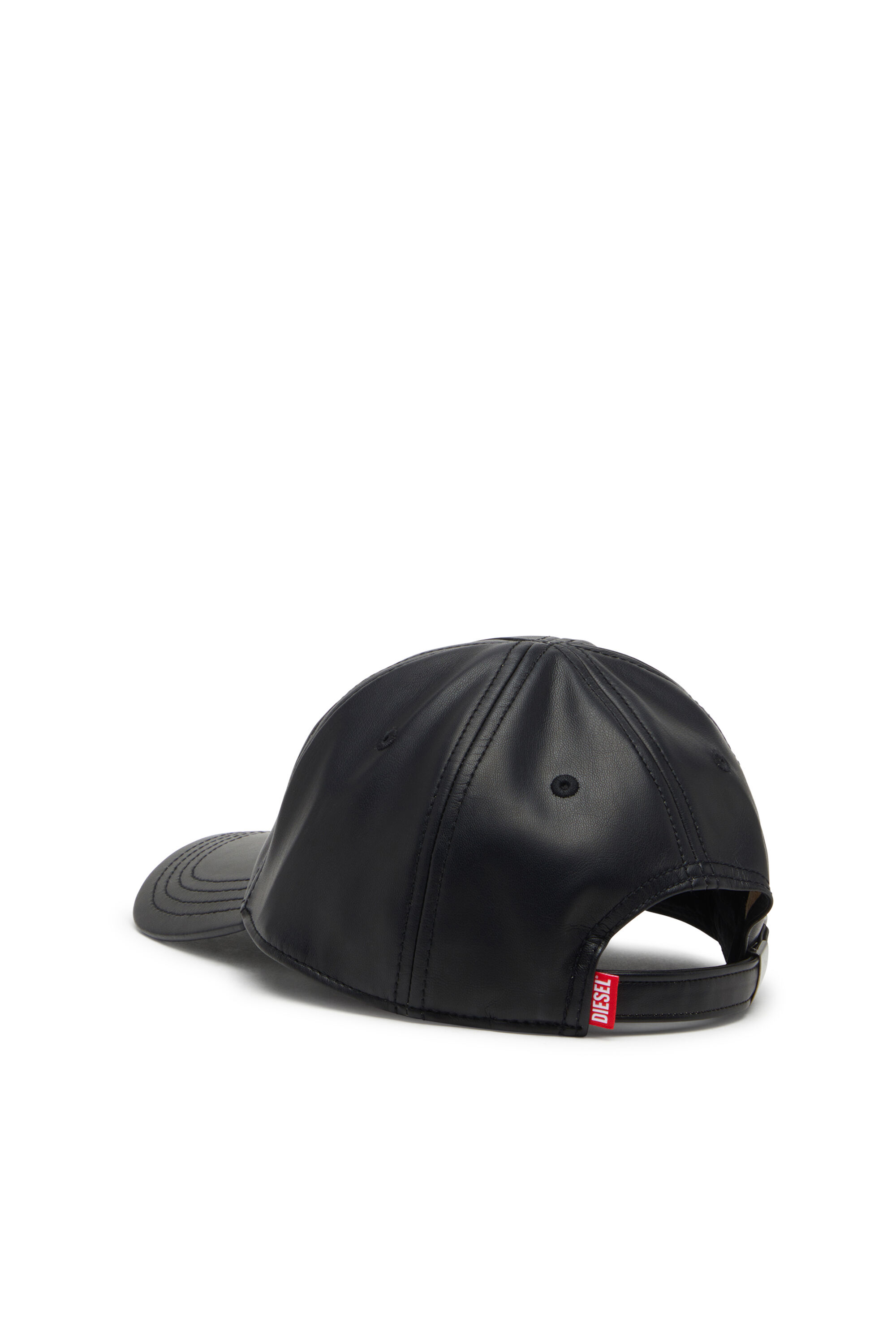 Diesel - C-HEATHER, Herren Beschichtete Baseballkappe mit geprägtem Logo in Schwarz - 2