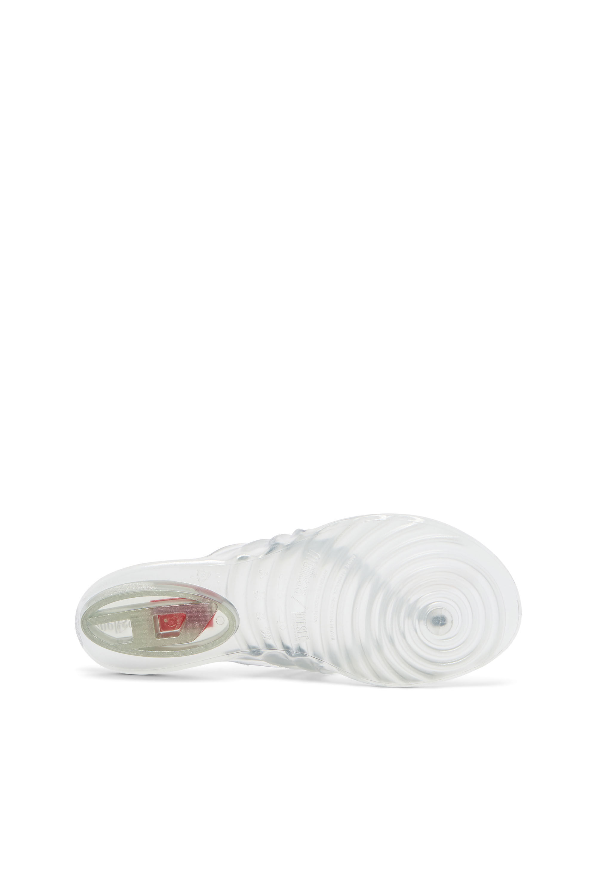Diesel - MELISSA QUANTUM THONG, Damen K&uuml;nstlerisch gestaltete Flip-Flops aus Melflex&reg; in Silber - 5