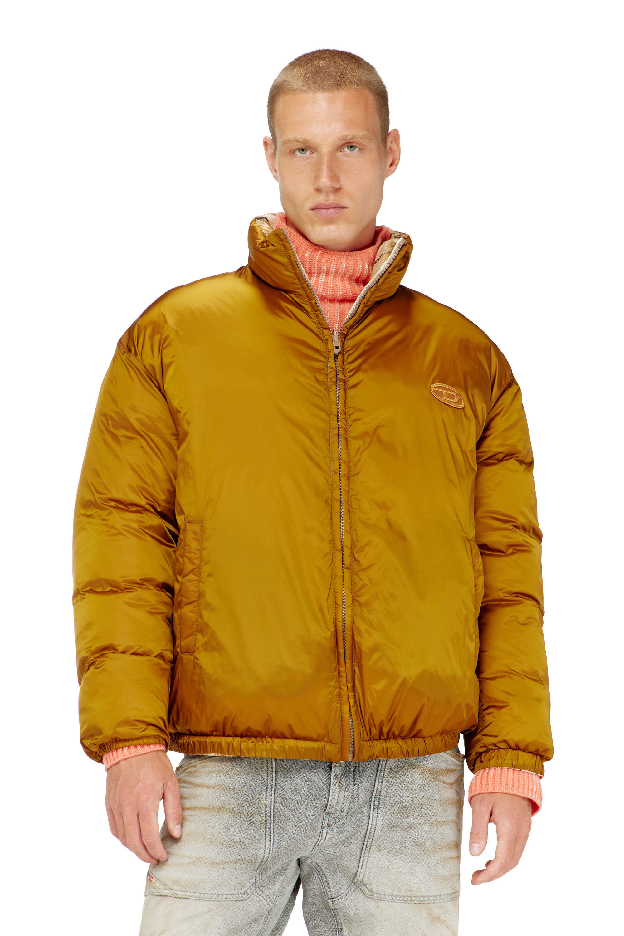 Diesel - W-BOURB-DLCK, Herren Wendbare Steppjacke mit argyle-print in null - 6
