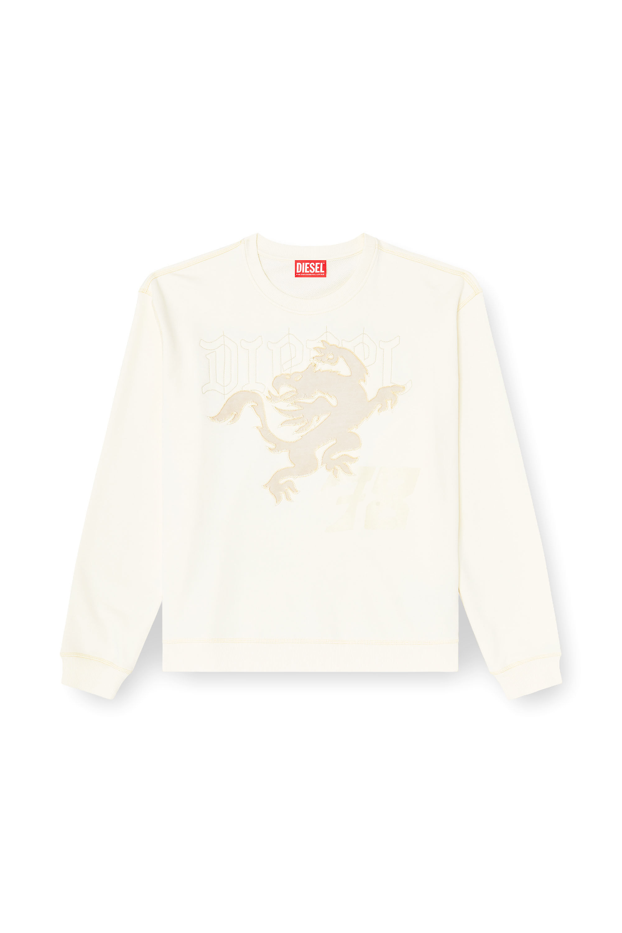 Diesel - S-NORM-AA3, Herren Sweatshirt mit Stickerei und Druck in null - 2