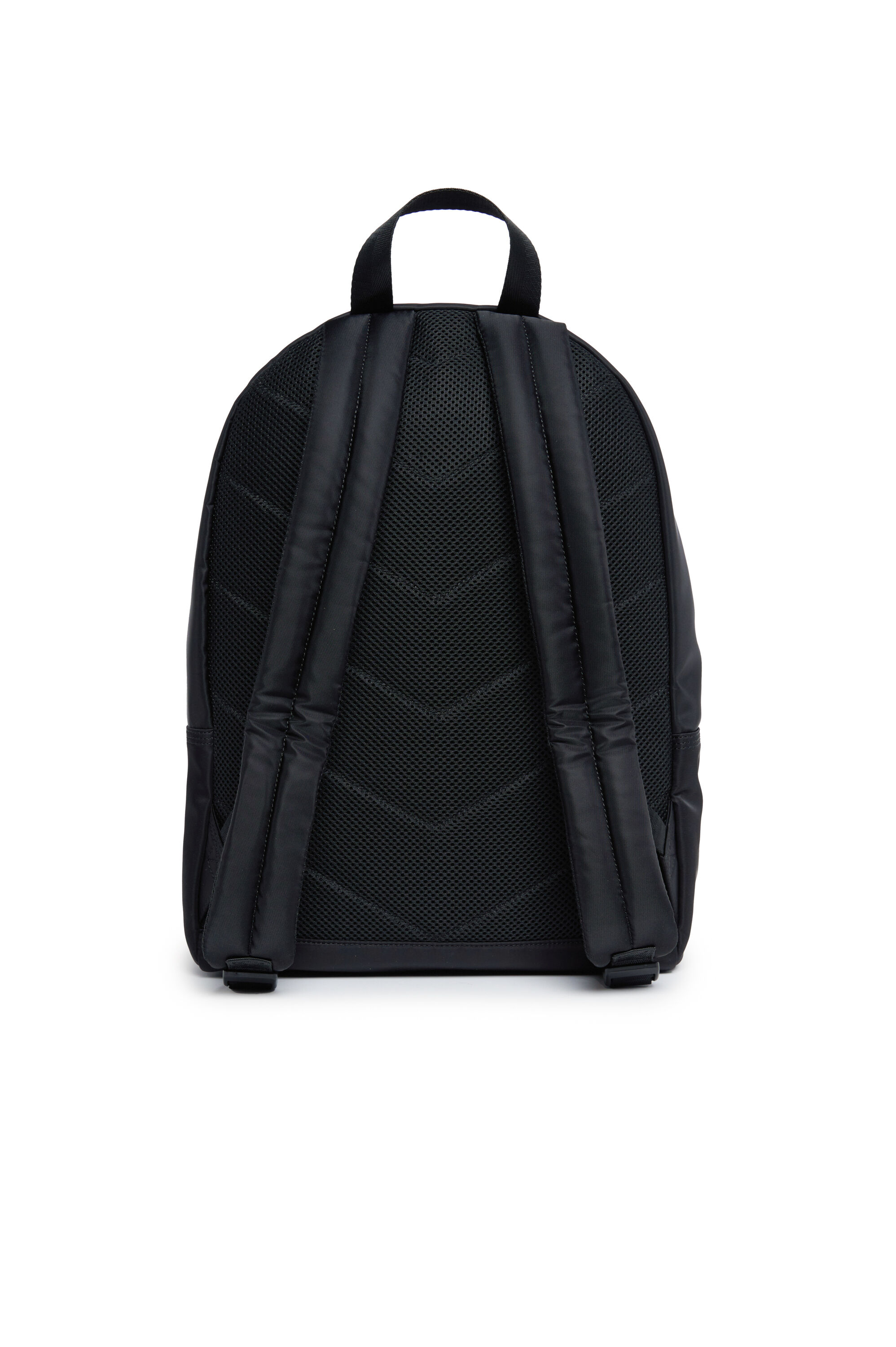 Diesel - WOVAL, Unisex Rucksack aus Nylon mit geprägtem Oval D in Schwarz - 2