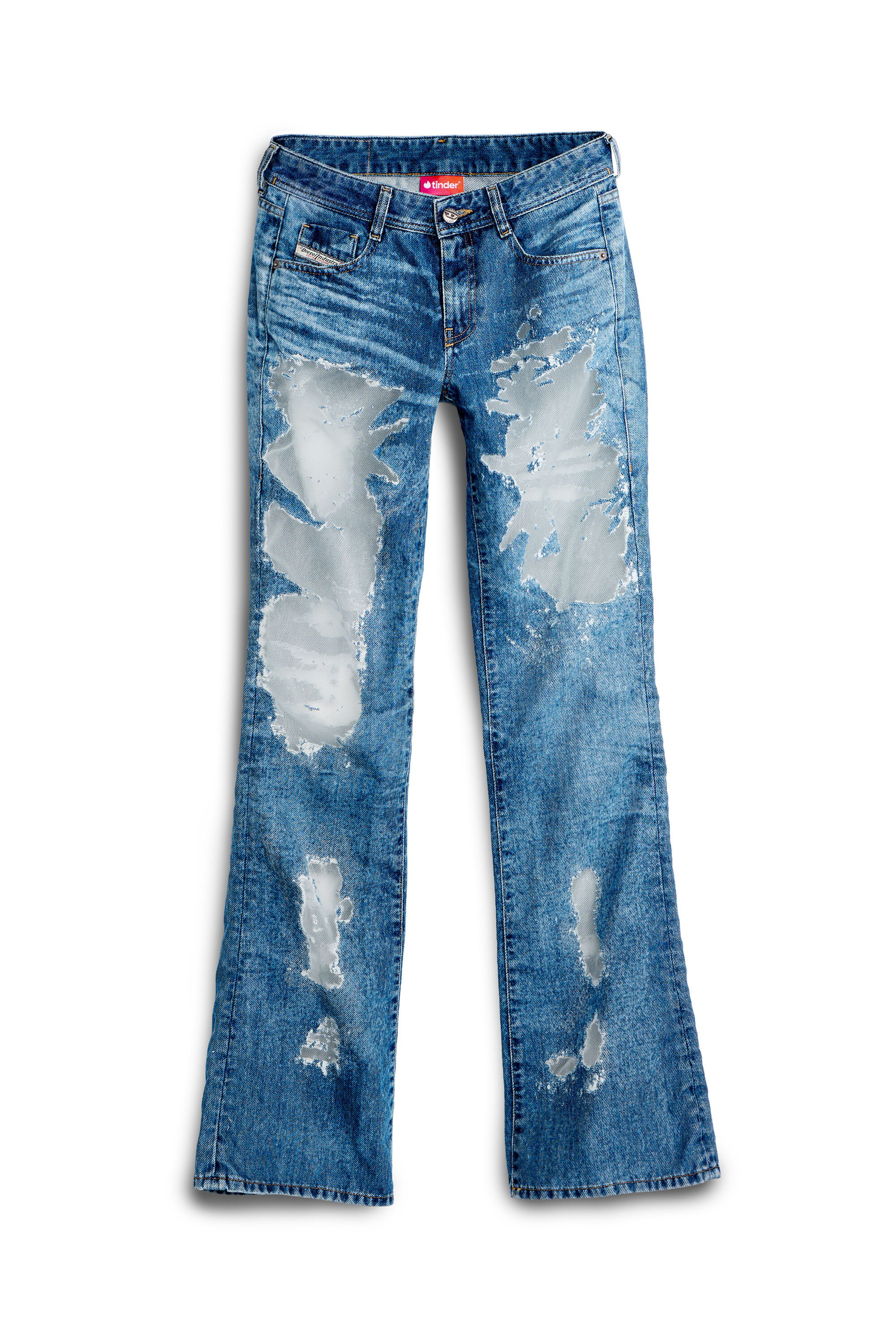 Diesel - Damen Bootcut Jeans 1969 D-Ebbey 068ZH, Mittelblau - 4