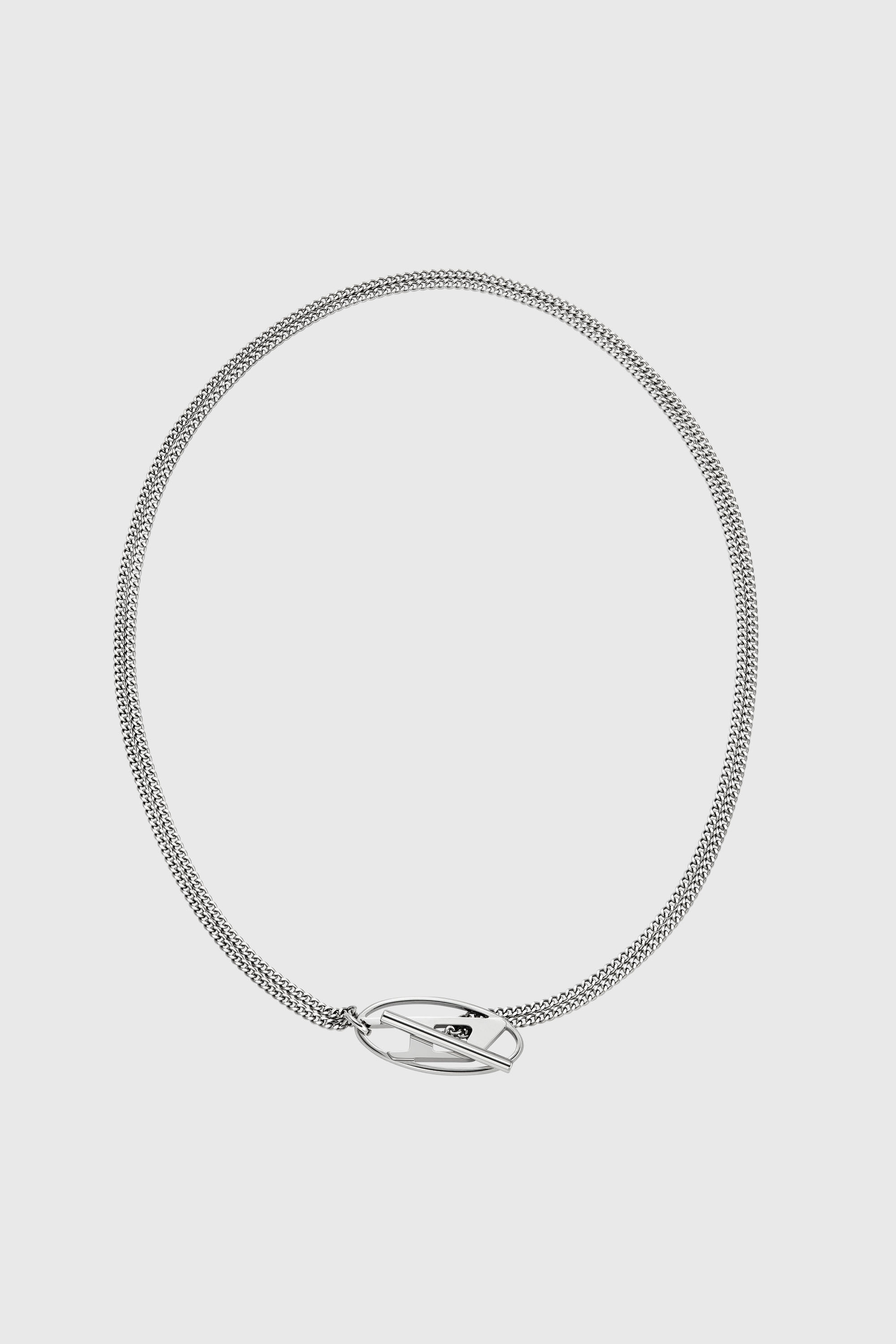 Diesel - DX1534040, Unisex Halskette aus Edelstahl in Silber - 1