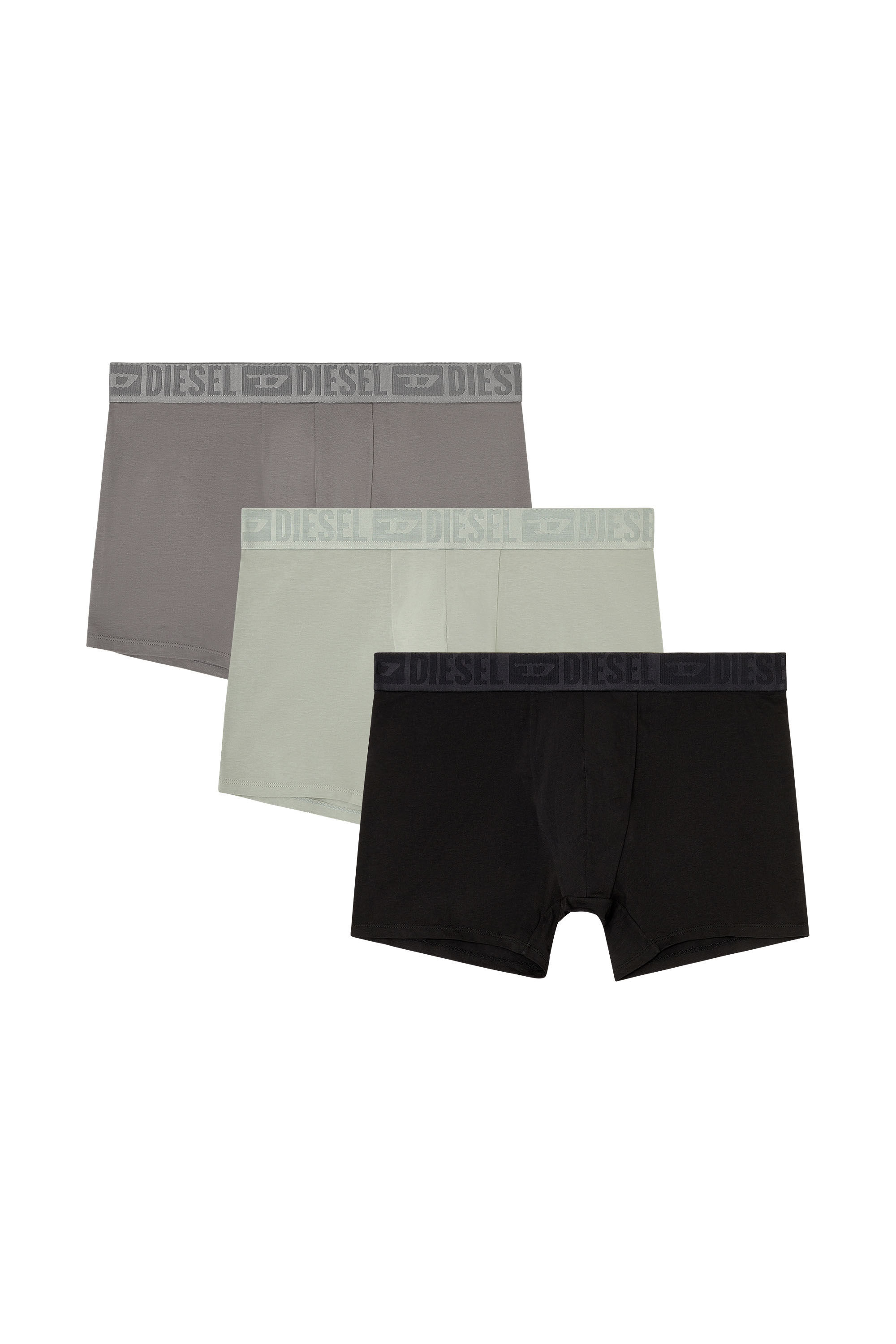 Diesel - SEBASTIAN-D-CORE-3PACK, Herren Boxer-Slips aus stretch-baumwolle im Dreierpack in Schwarz/Grau - 2
