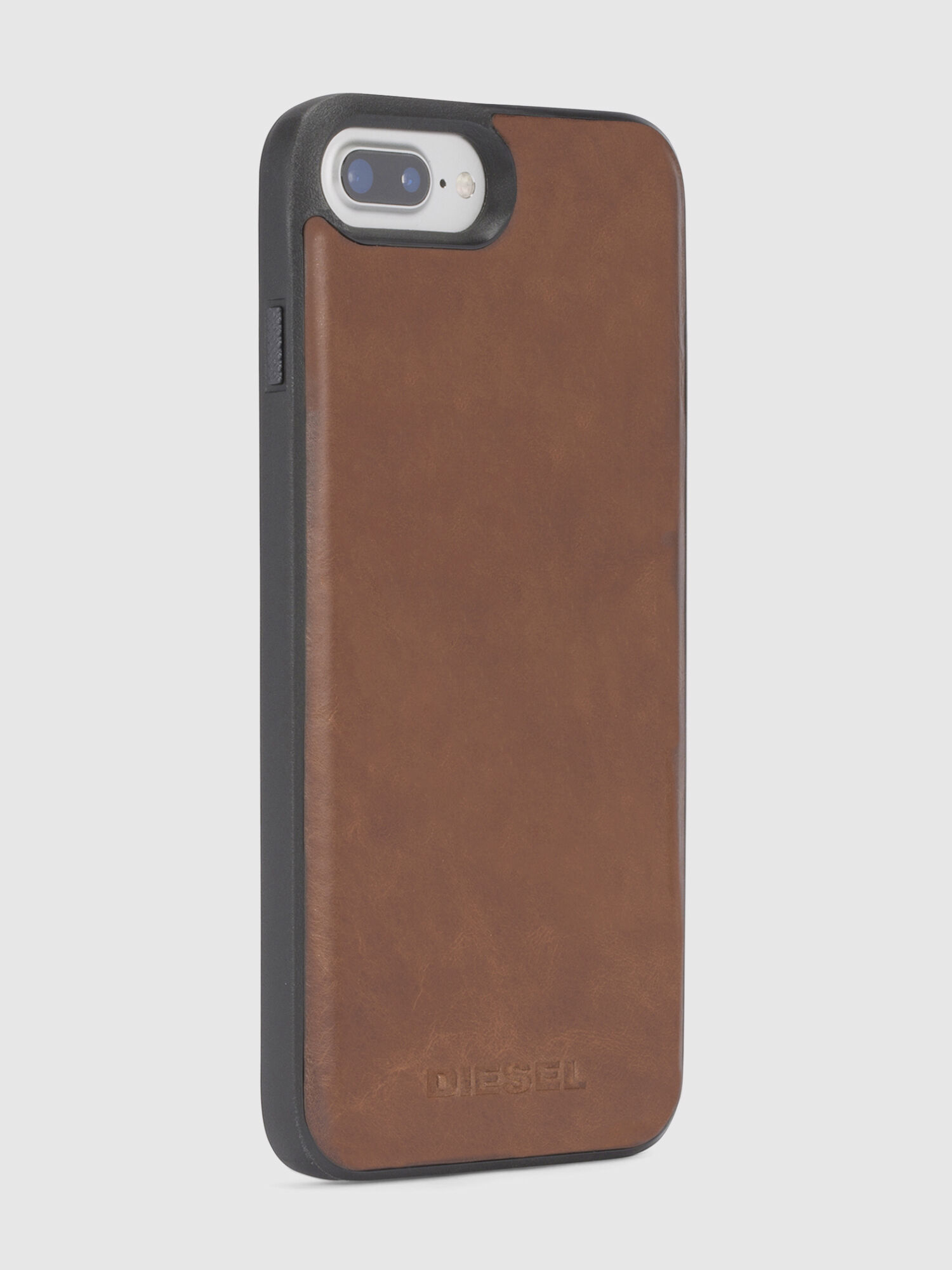 Diesel - BROWN LEATHER IPHONE 8 PLUS/7 PLUS/6s PLUS/6 PLUS CASE, Unisex Braune Schutzhülle, iPhone 8Plus/7Plus/6s Plus/6Plus in Braun - 4