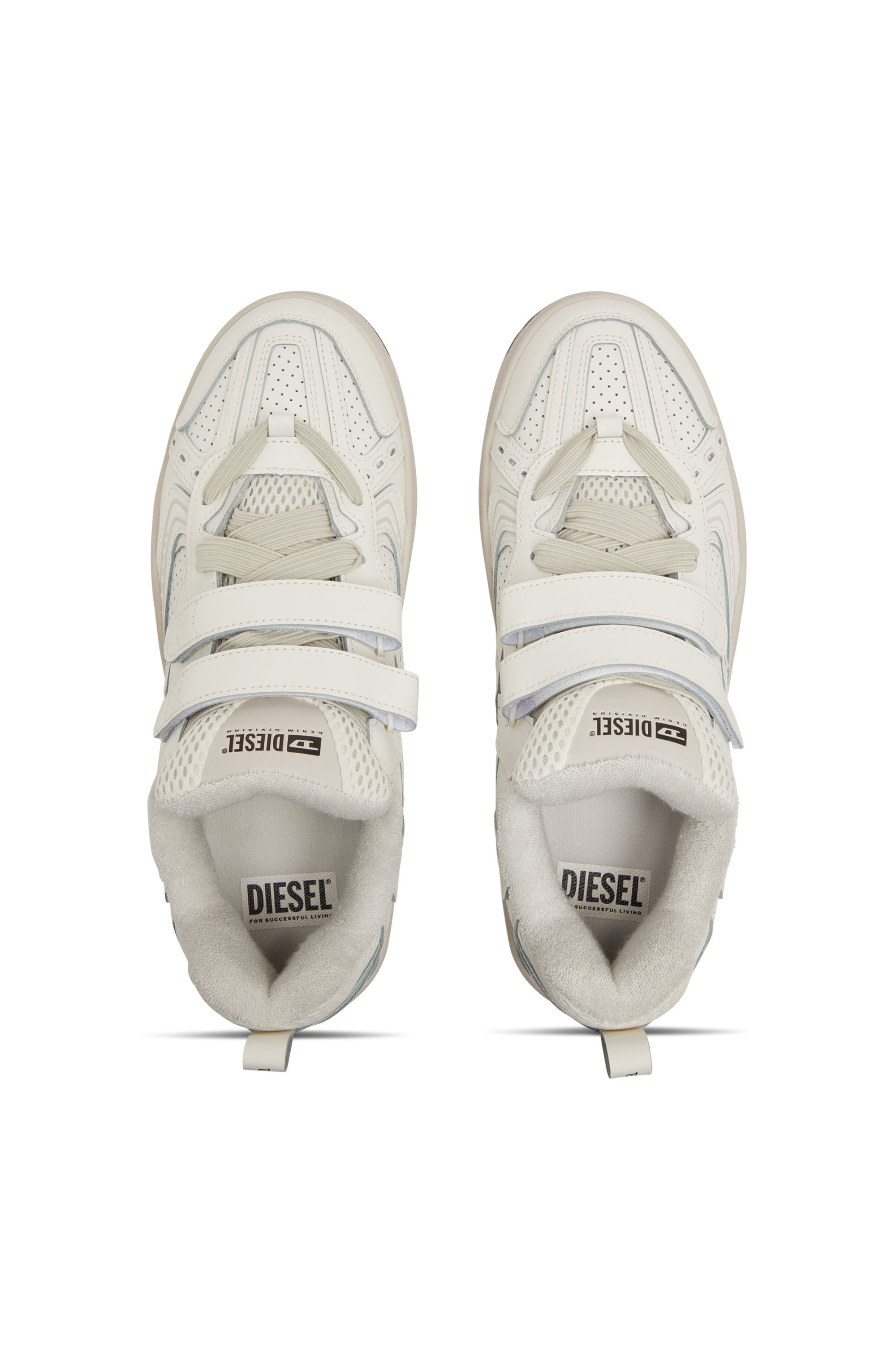 Diesel - S-UKIYO SKT, Herren S-Ukiyo-Monochrome Sneakers mit Riemen in Weiss - Image 4