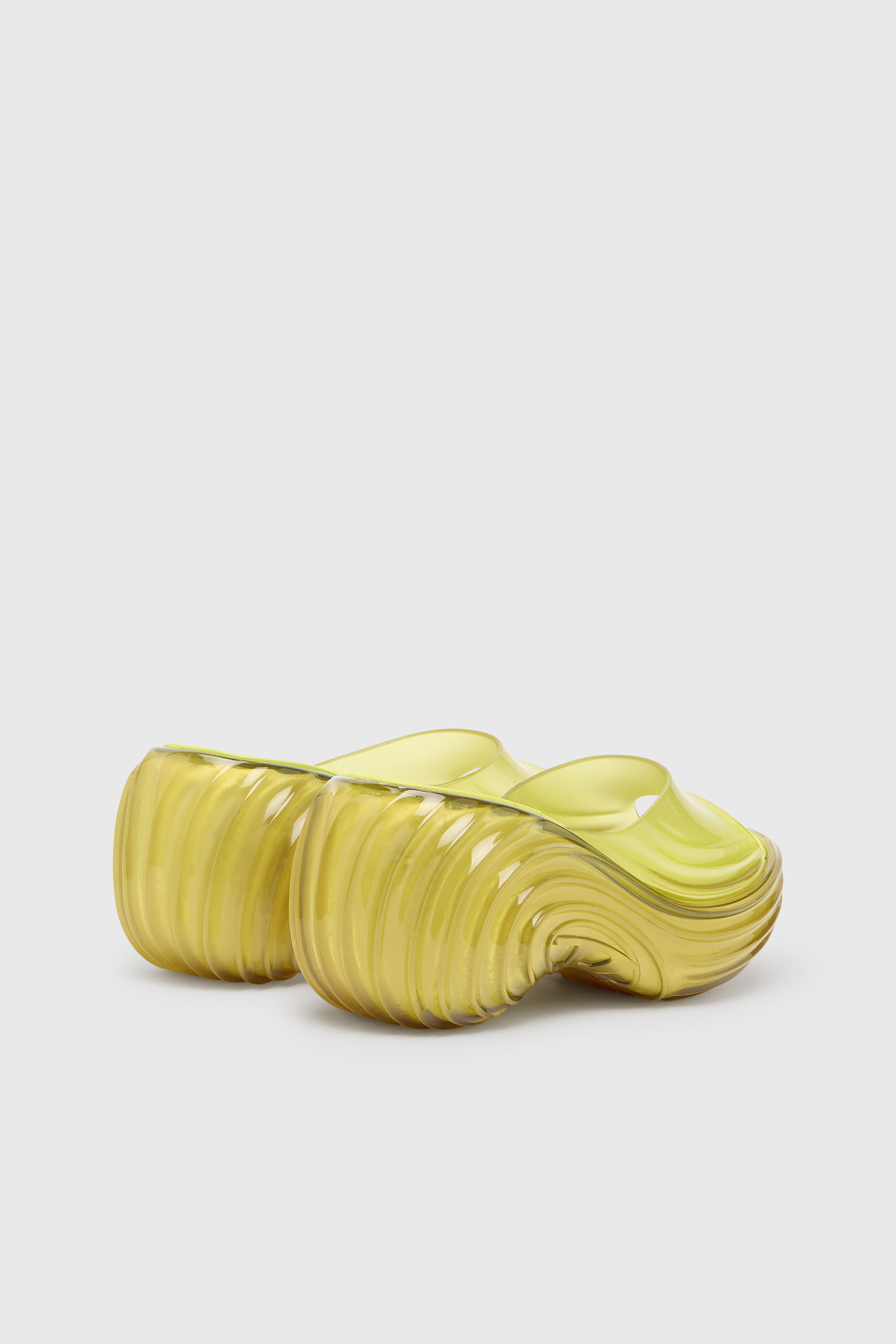 Diesel - MELISSA QUANTUM PLATFORM, Damen Plateau-Pantolette aus Melflex&reg; in Gelb - 3