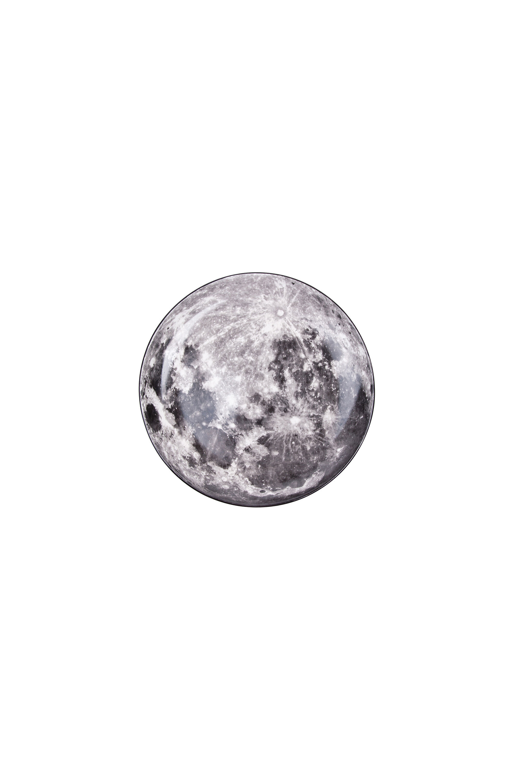 Diesel - 10829 COSMIC DINER, Unisex Porcelain dinner plate "moon" in Grey - Image 1
