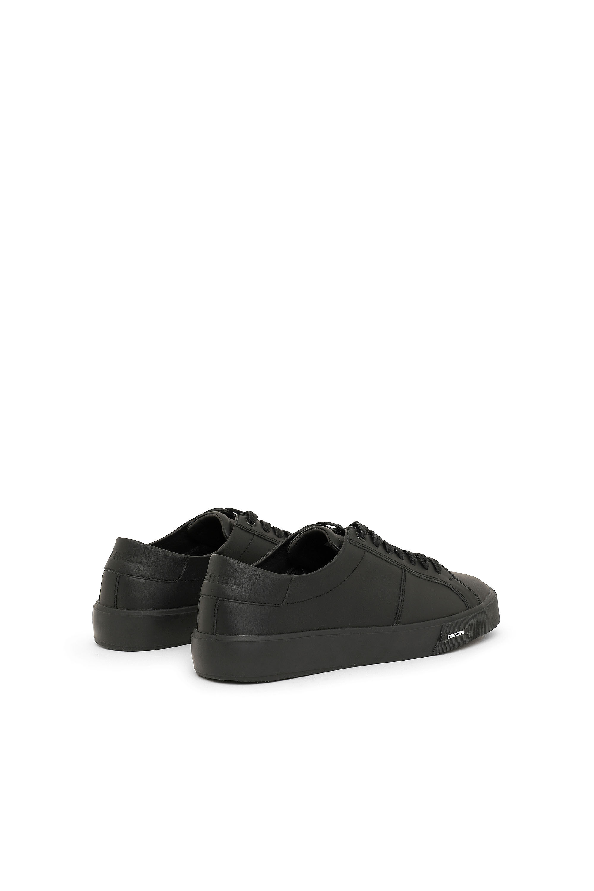 Diesel - S-MYDORI LC, Herren Low-Tops aus Leder in Schwarz - 3