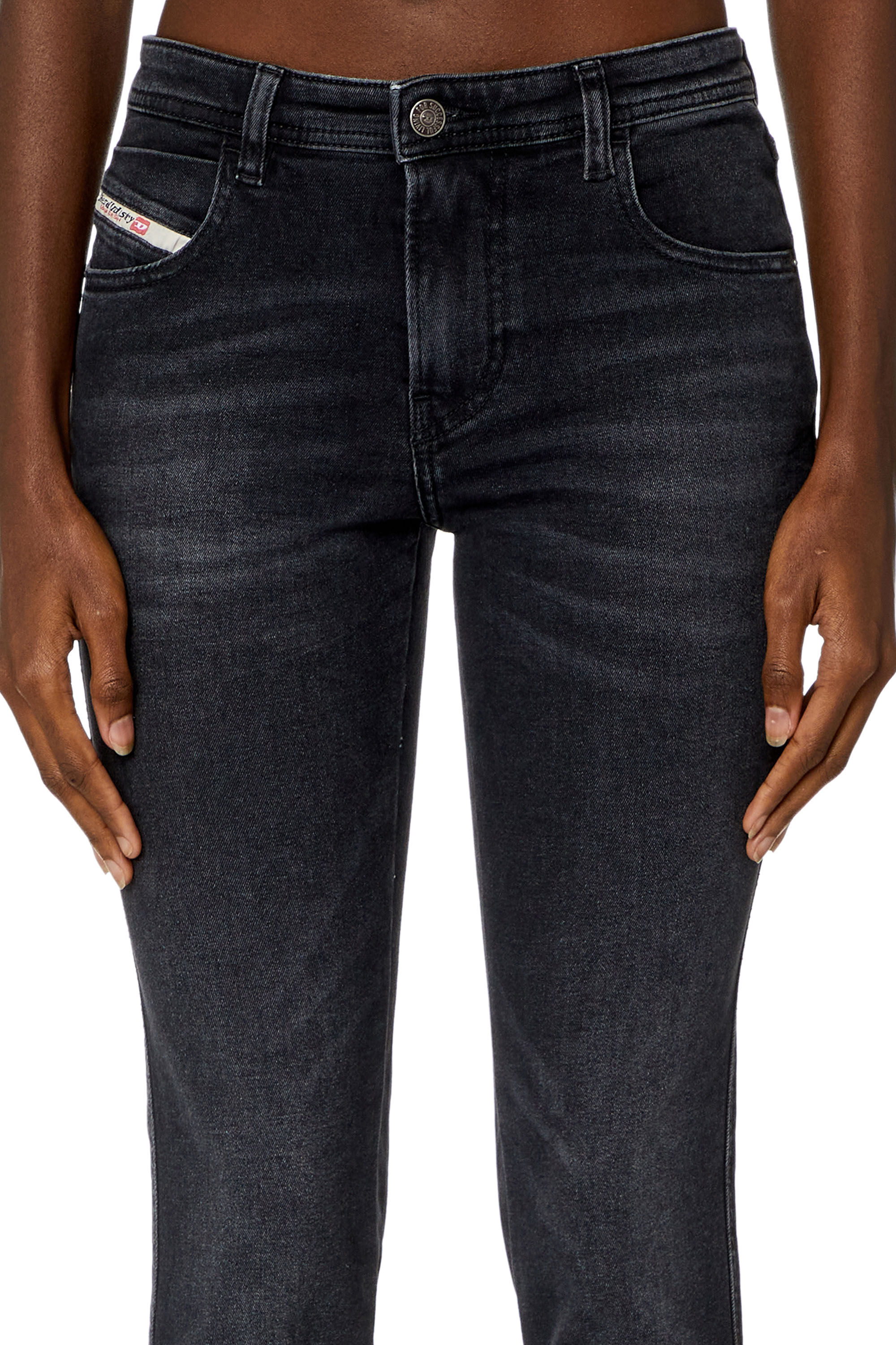 Diesel - Skinny Jeans 2015 Babhila 0PFAS, Schwarz/Dunkelgrau - Image 5