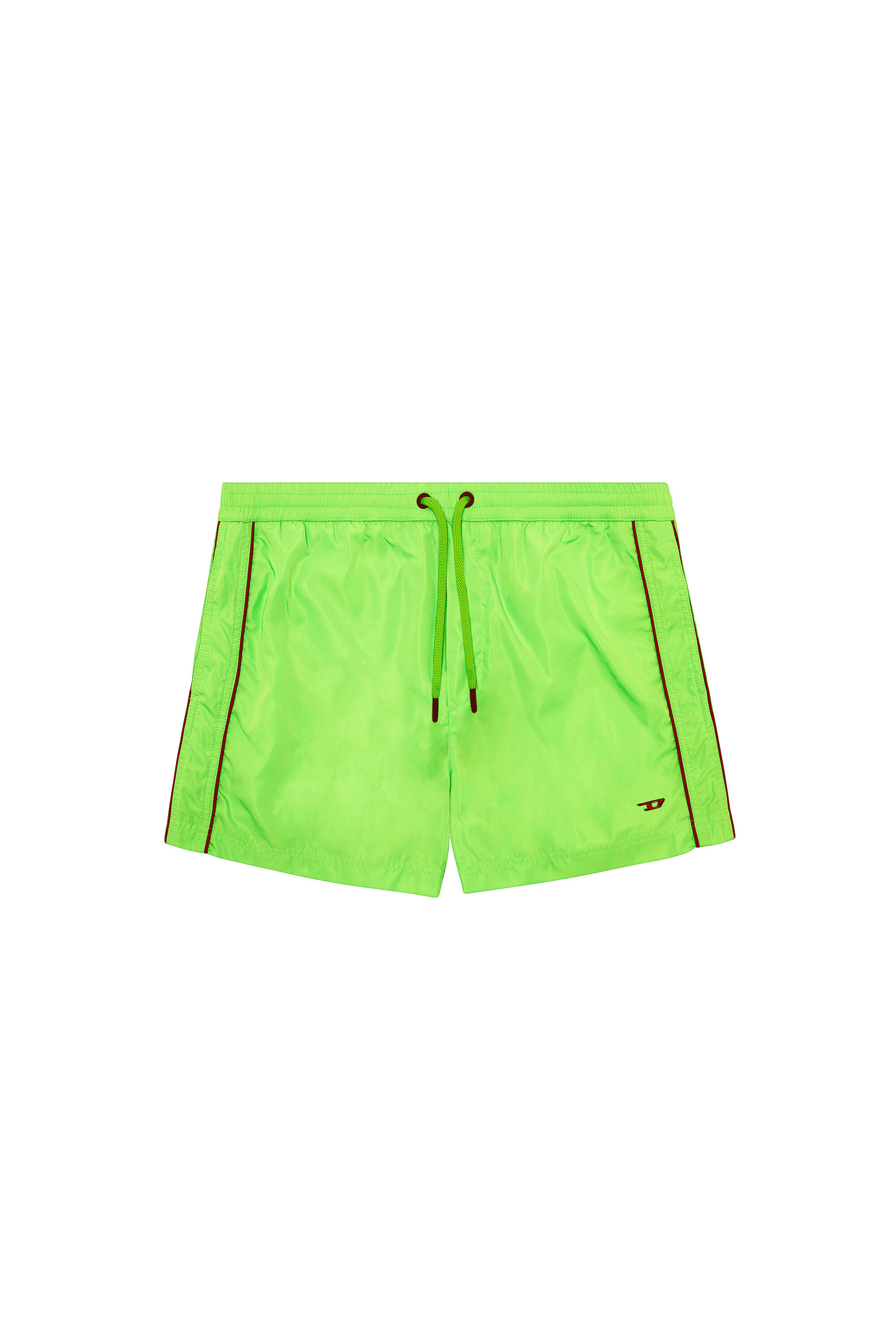 Diesel - BMBX-KEN-37, Man Mid-length swim shorts with piping in Green - Image 4