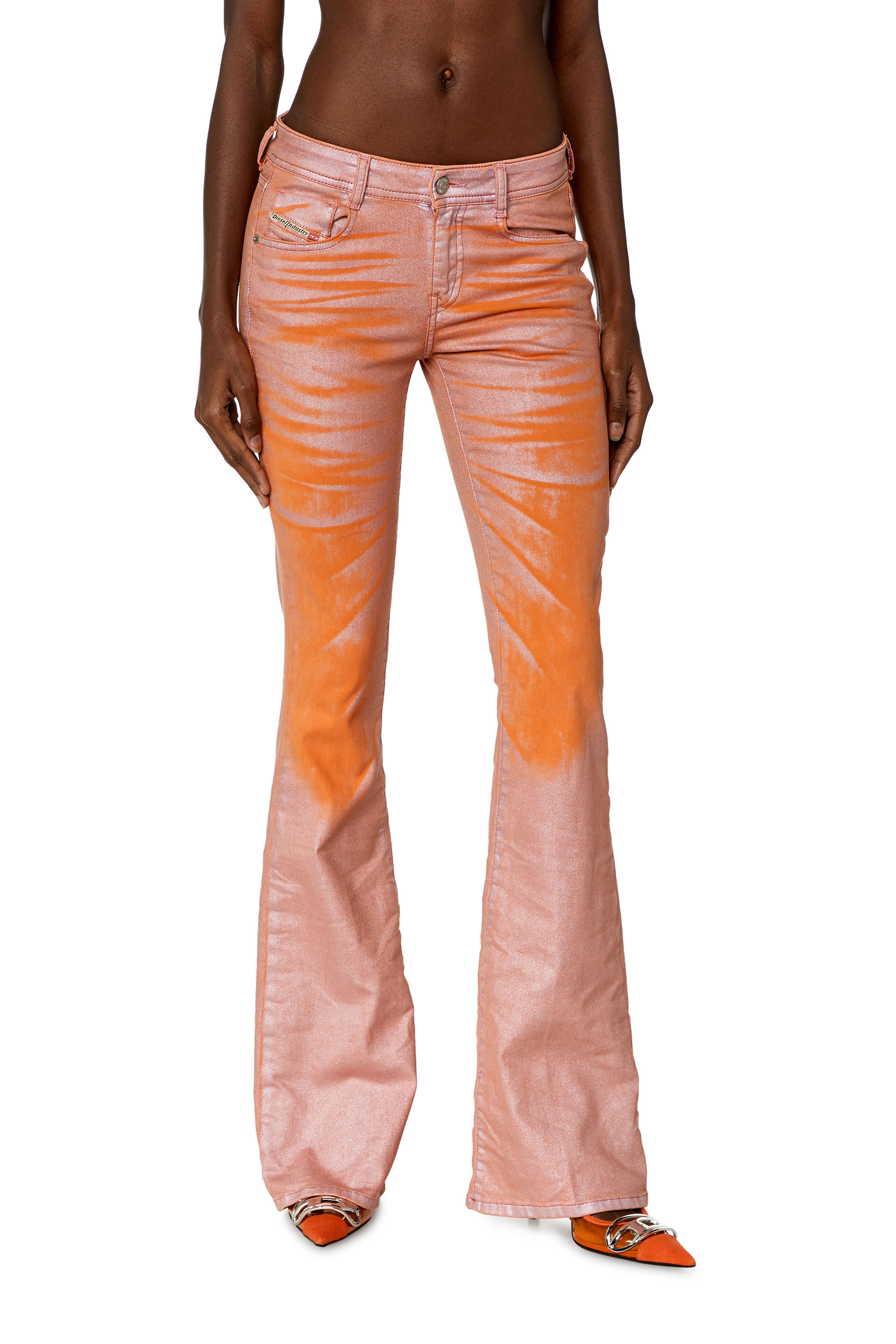 Diesel - Bootcut and Flare Jeans 1969 D-Ebbey 068KT, Rosa/Orange - Image 3