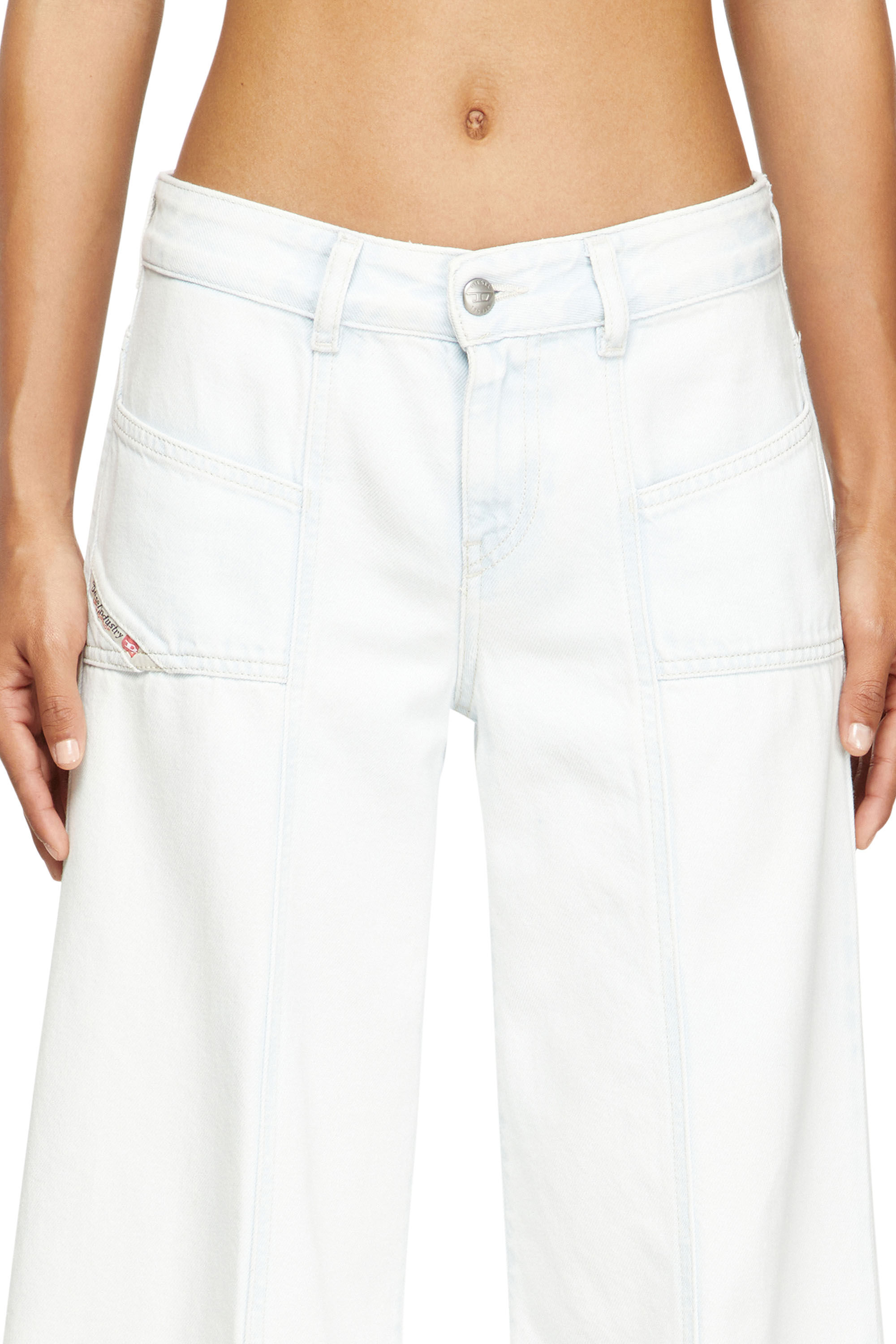 Diesel - Damen Flare Jeans D-Akii 09M08, Weiß - 5