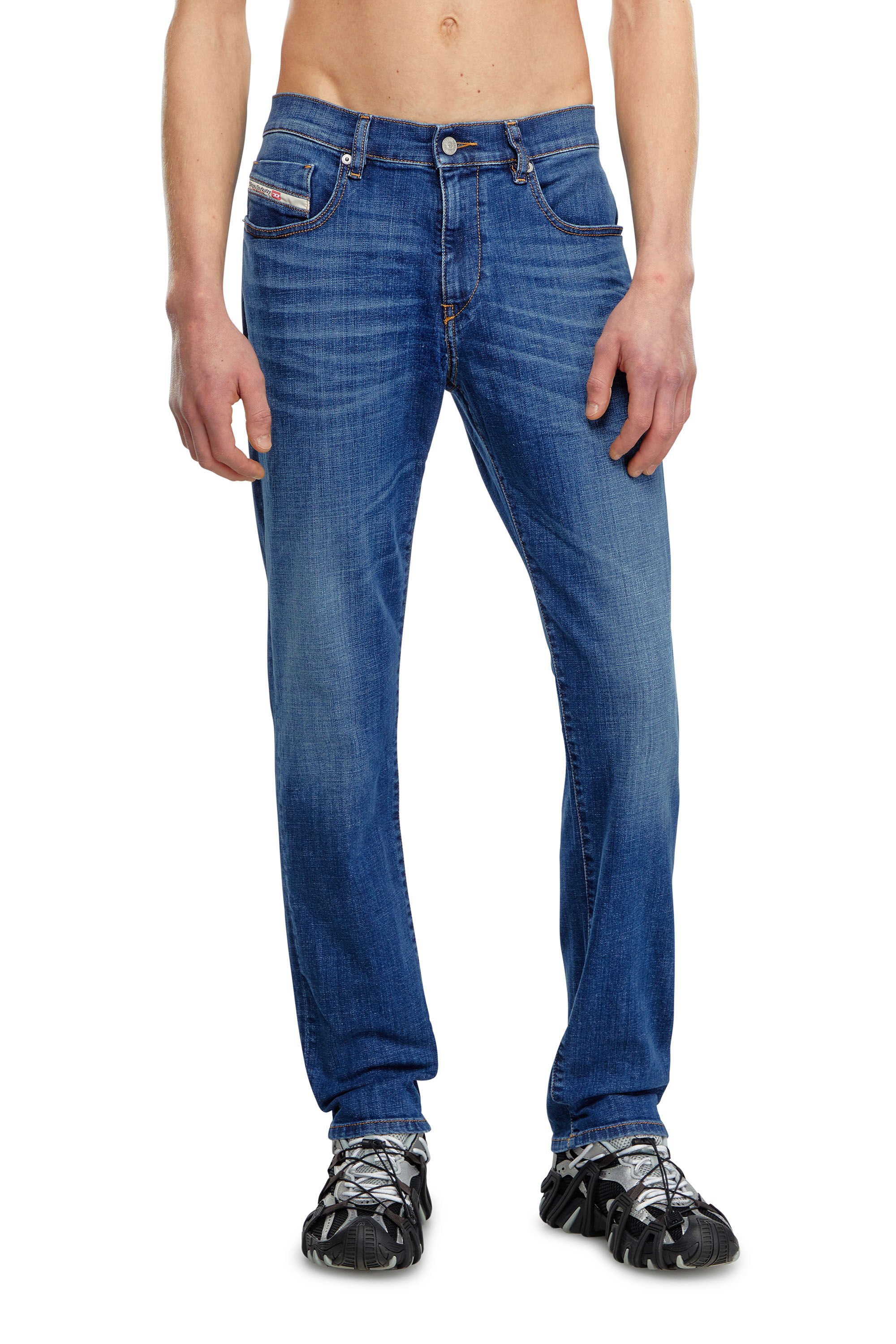 Diesel - Slim Jeans 2019 D-Strukt 09K04, Mittelblau - Image 3