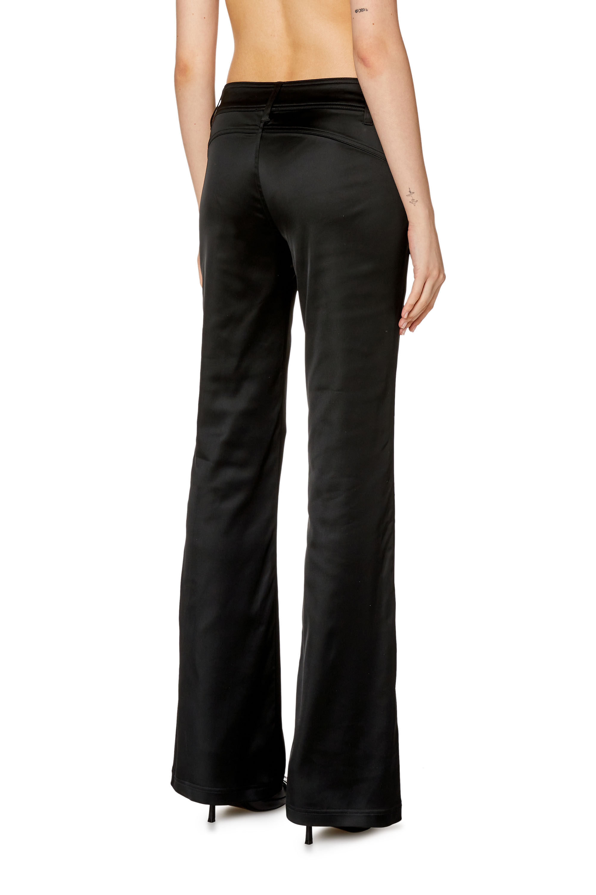 Satin flare pants hot sale