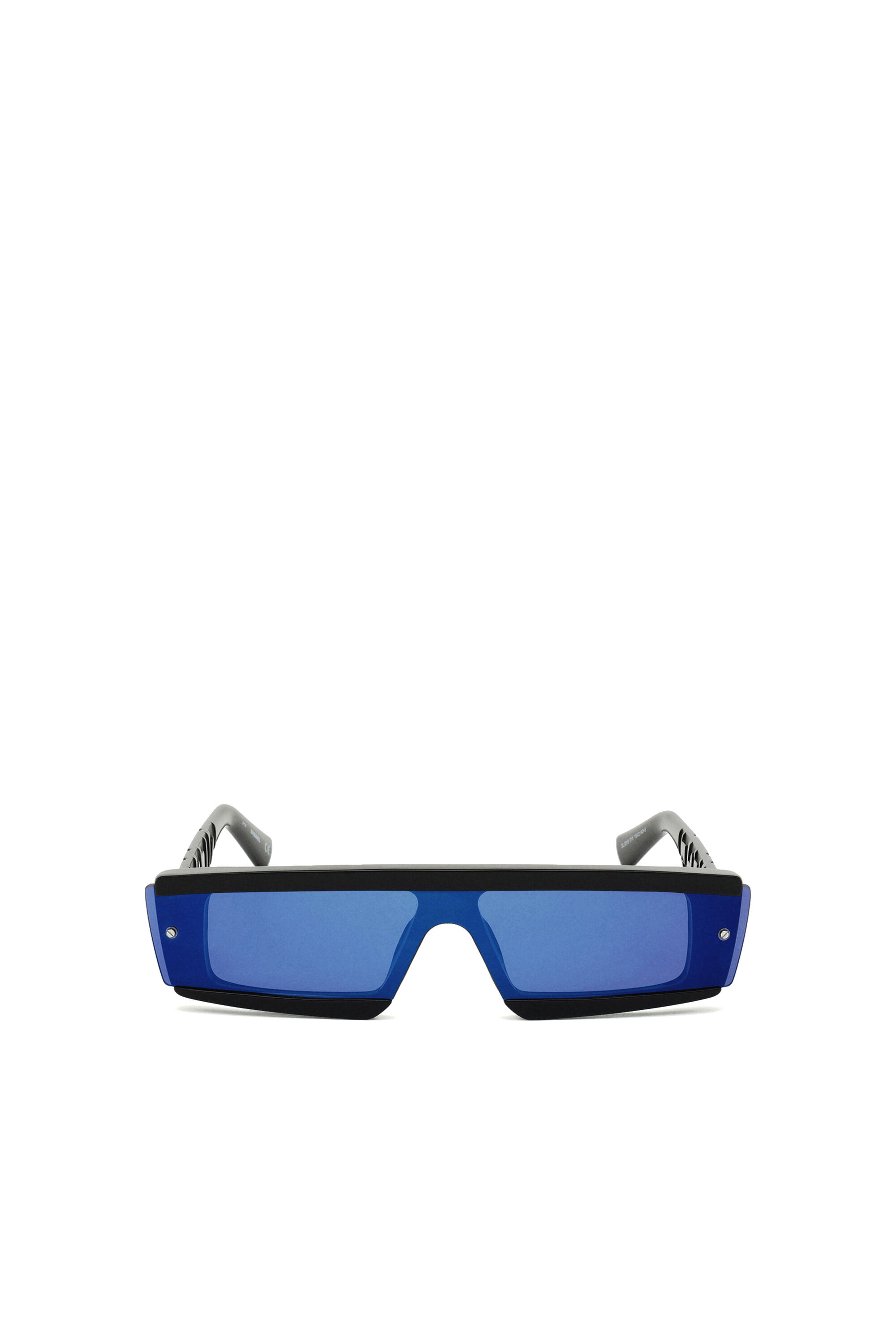 Diesel - DL0318, Herren Acetatmaske mit Spiegellinsen in Schwarz/Blau - 1