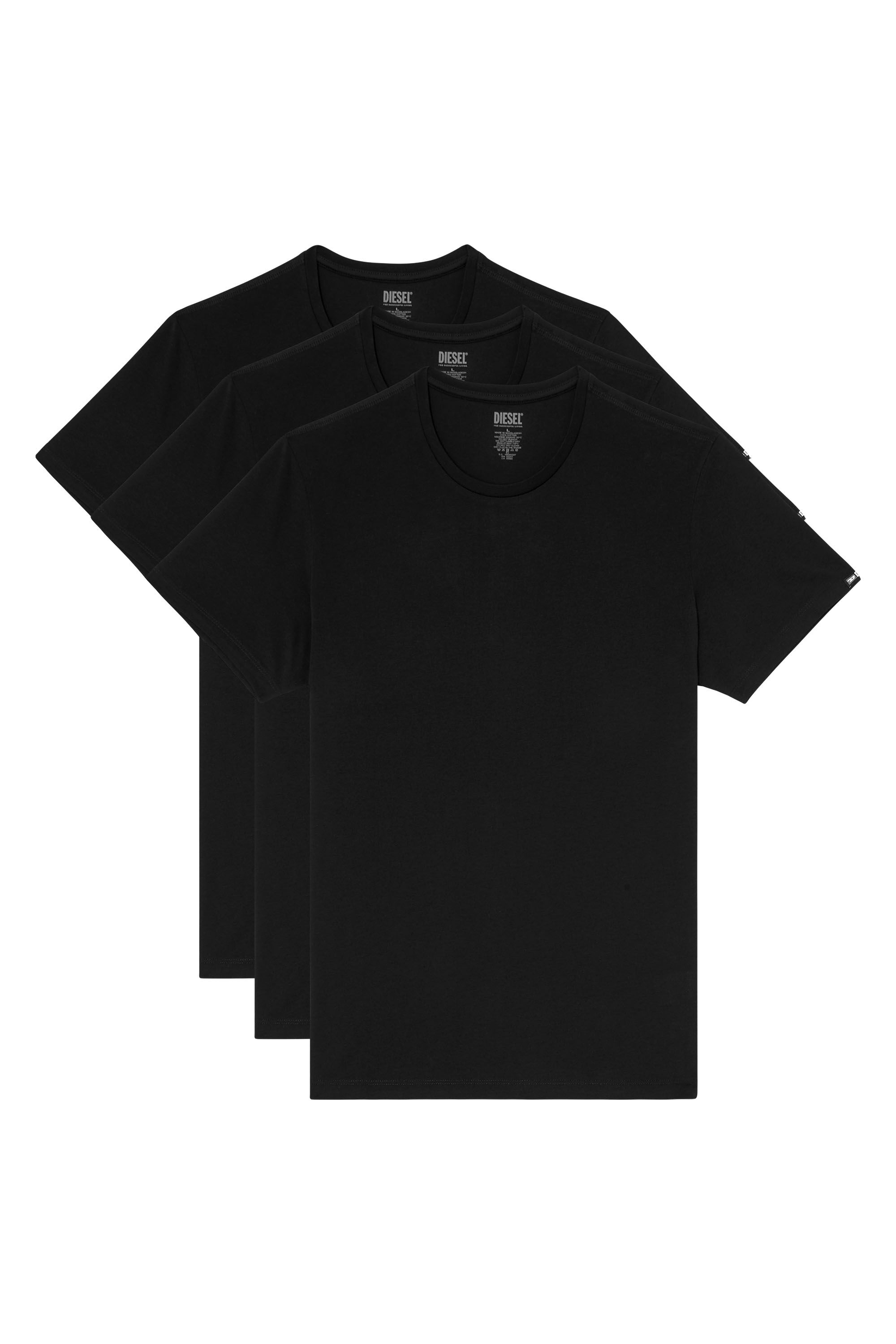 Diesel - RANDAL-D-CORE-3PACK, Man's Set of 3 cotton T-shirts in Black - 2