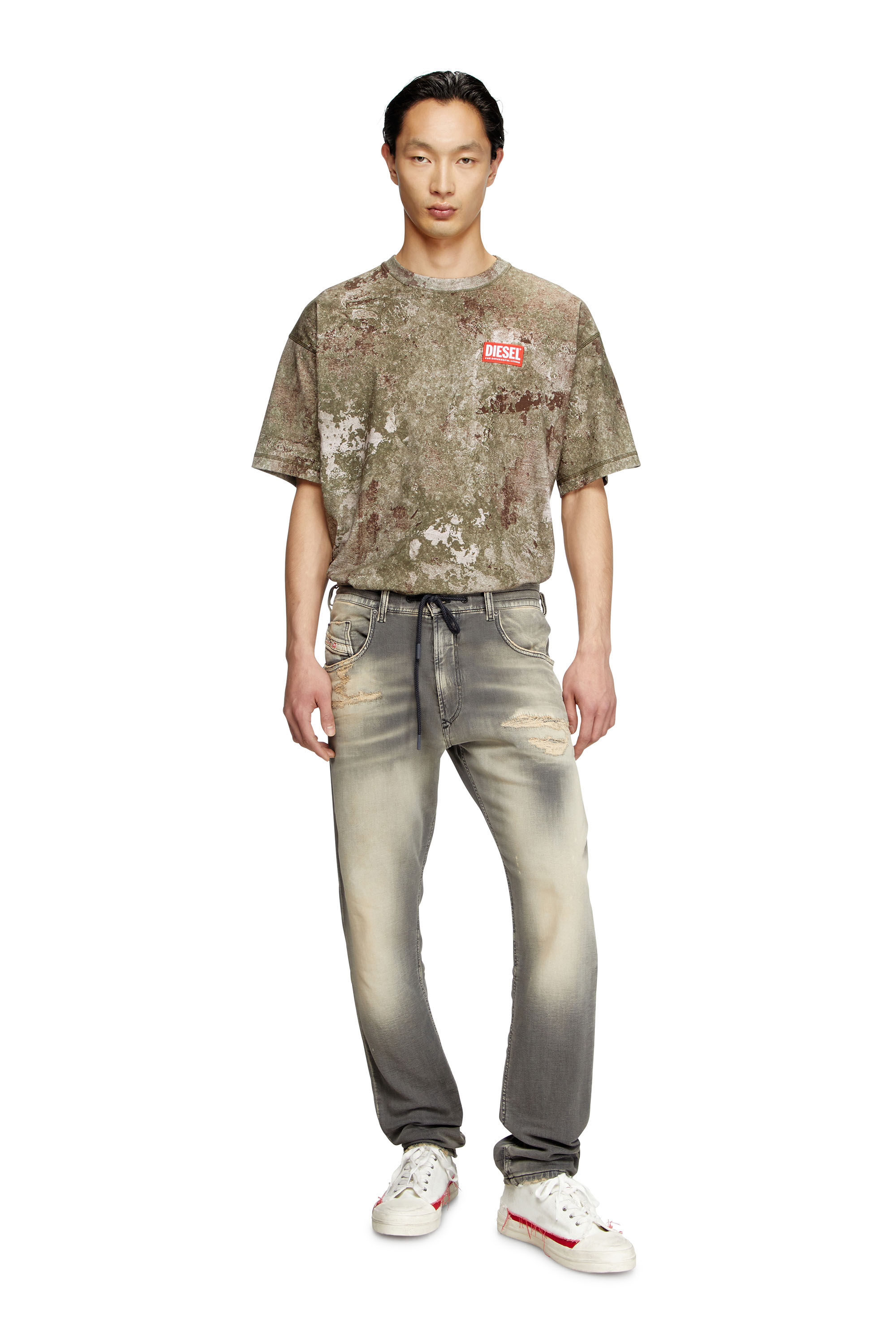Diesel - Herren Regular 2030 D-Krooley Joggjeans® 068PF, Hellgrau - 1