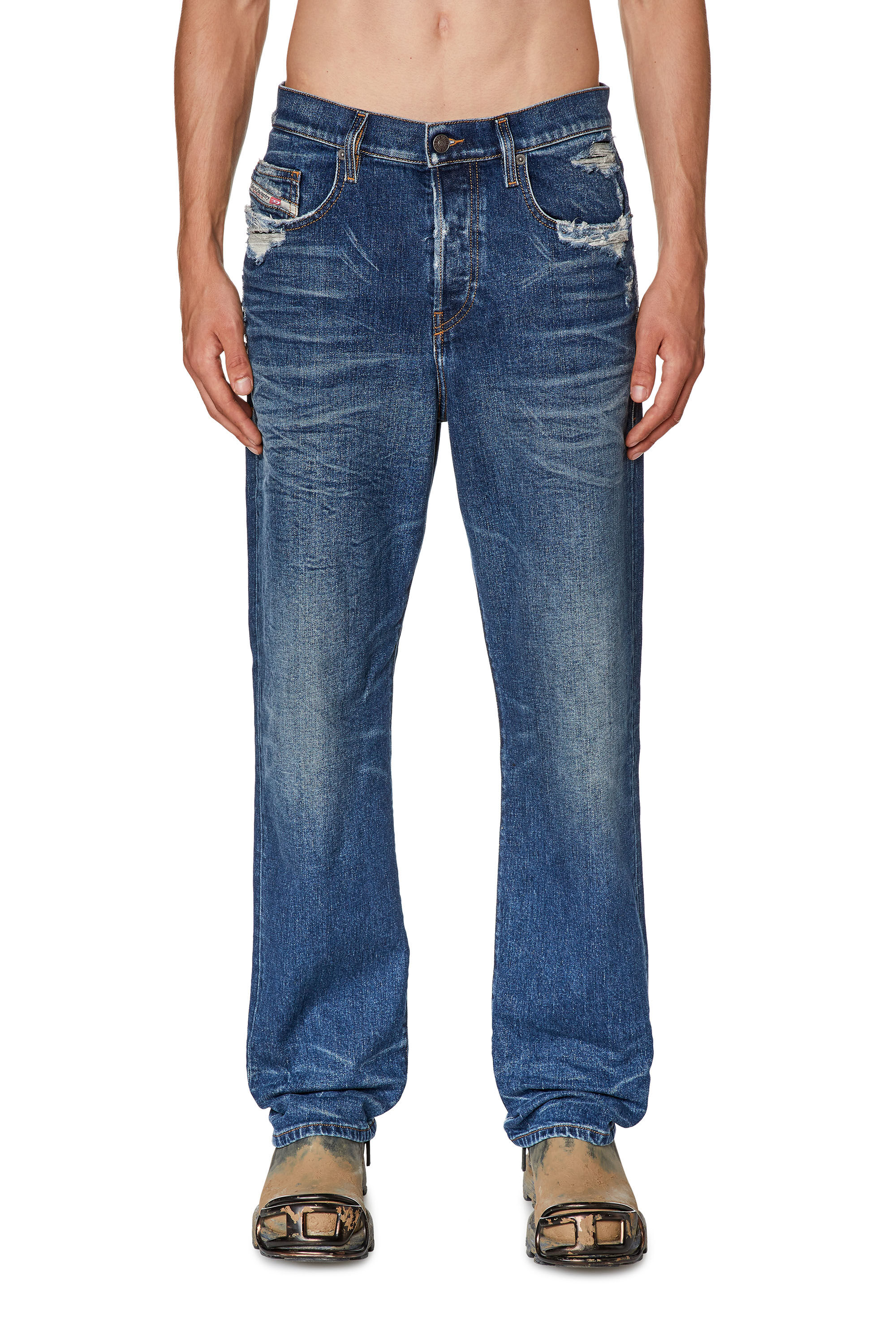 Diesel - Straight Jeans 2020 D-Viker 007Q2, Mittelblau - Image 3