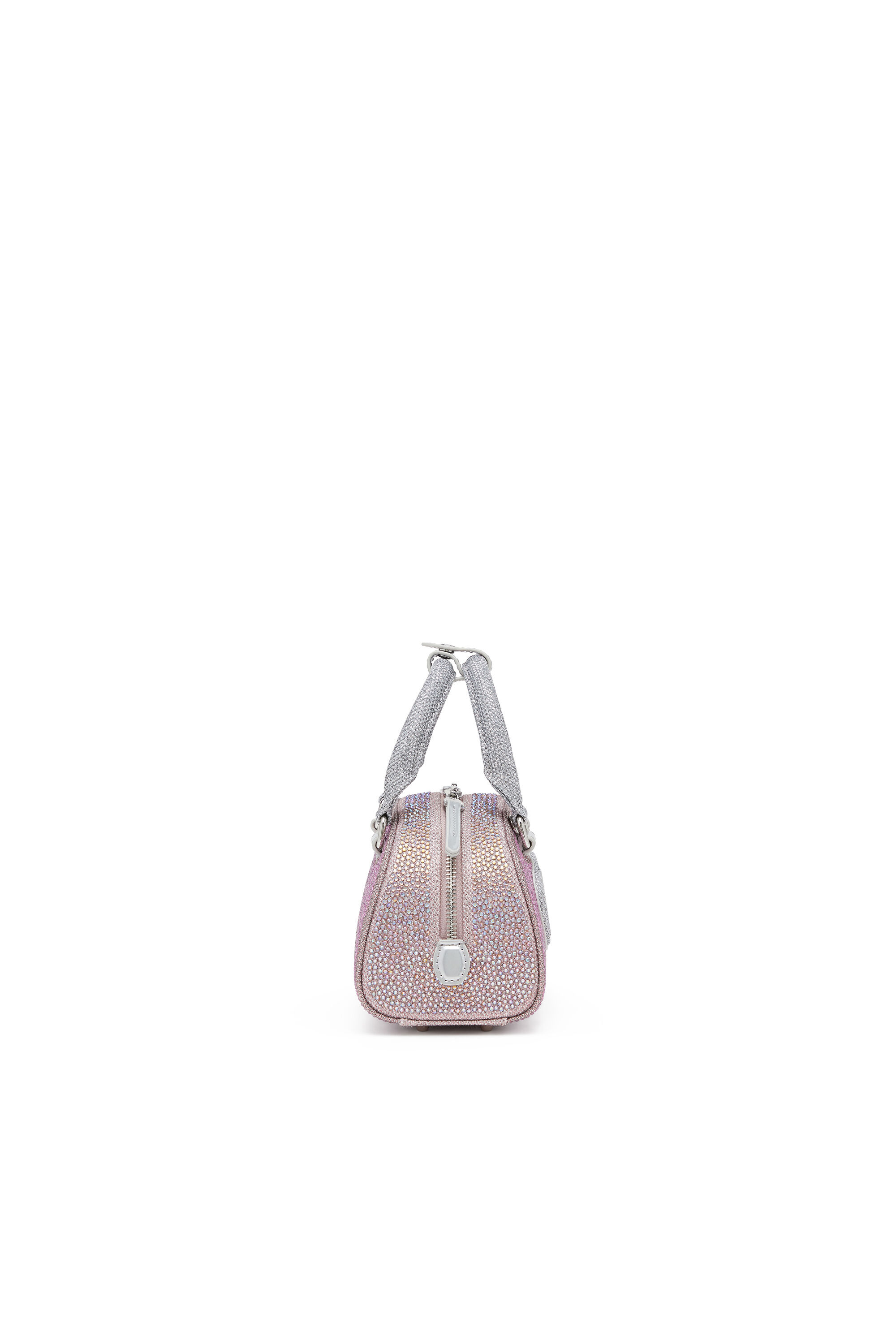 Diesel - 1DR DOME CROSSBODY, Damen 1DR Dome - Kleine-Crossbody-Bag aus Crystal Lurex in Rosa - 4