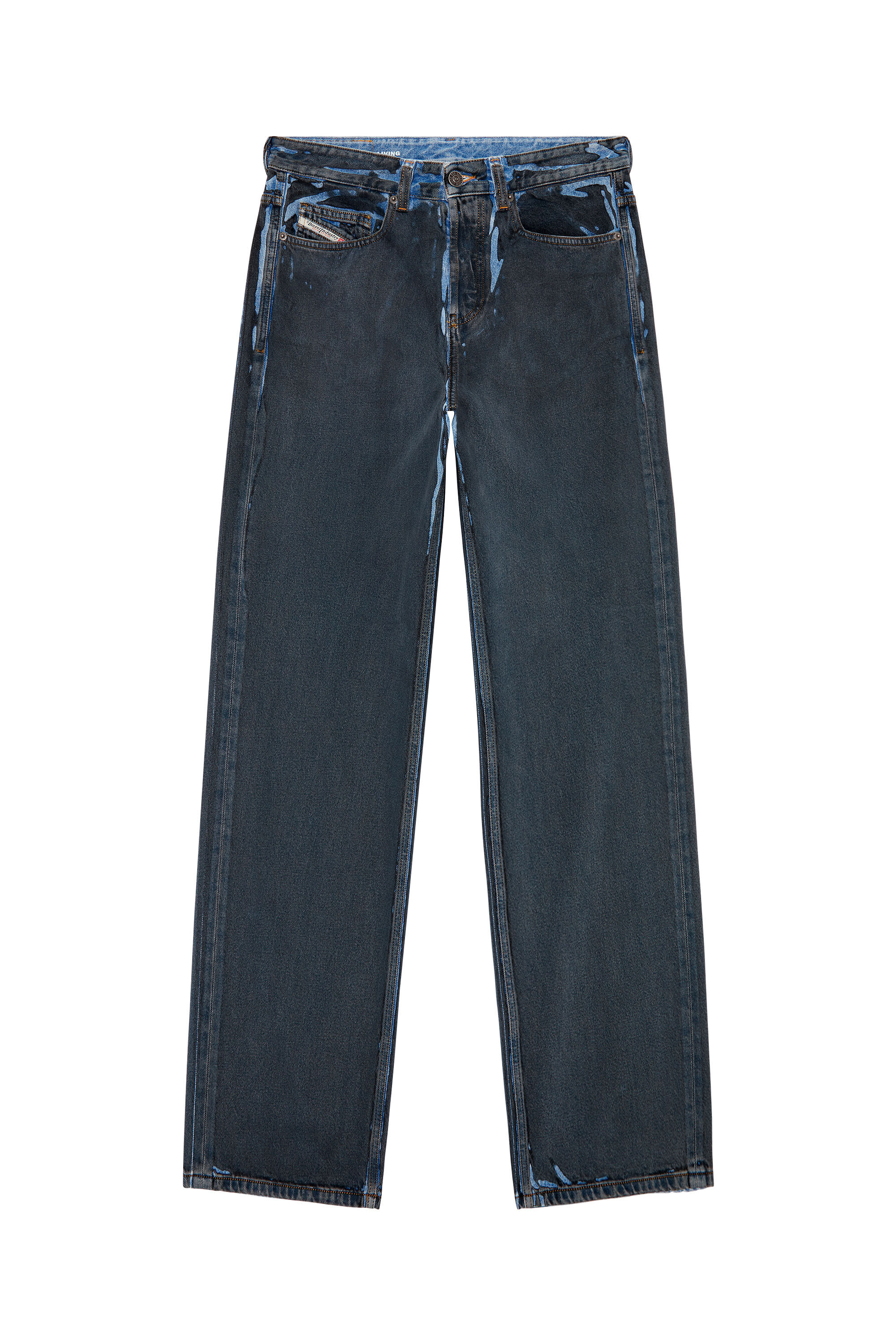 Diesel - Straight Jeans 2001 D-Macro 09I47, Schwarz/Dunkelgrau - Image 2