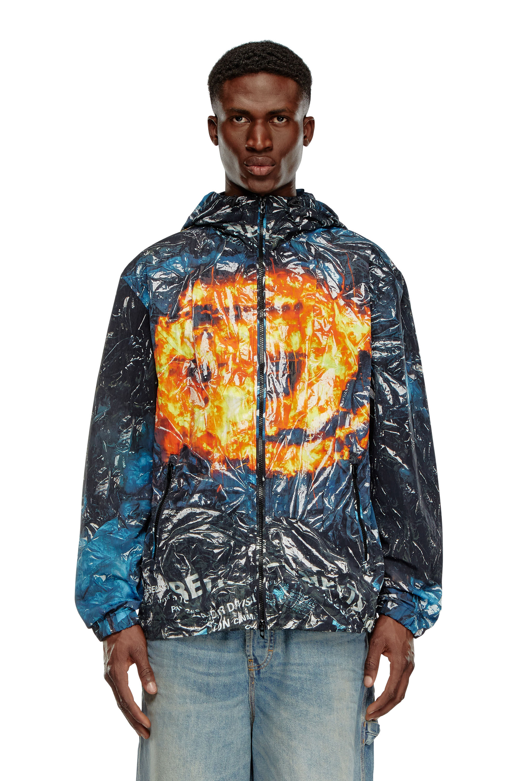 Diesel windbreaker jacket shop