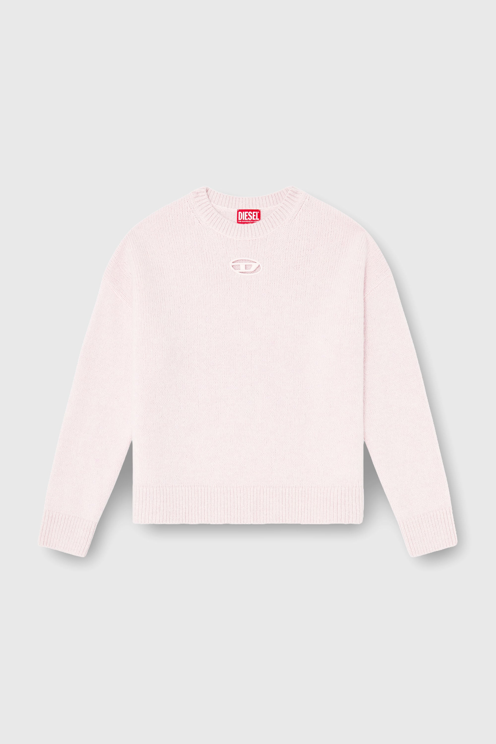 Diesel - M-AREETA, Damen Pullover aus Woll- und Alpakamischung in Rosa - 2