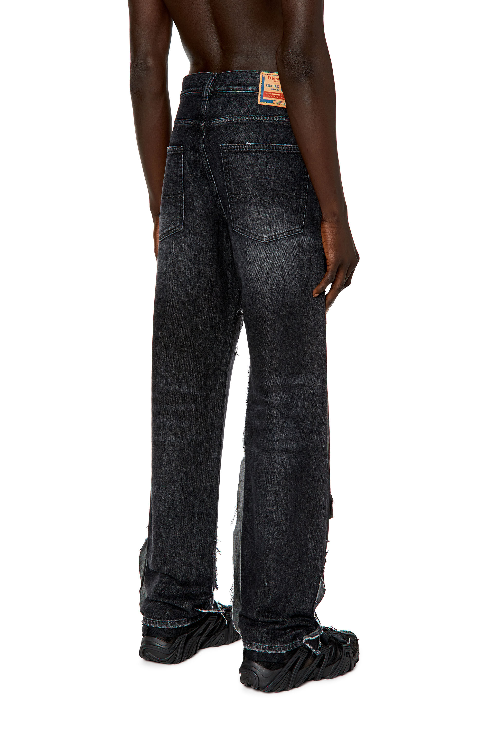 Diesel - Straight Jeans 2010 D-Macs 007Q7, Schwarz/Dunkelgrau - Image 4