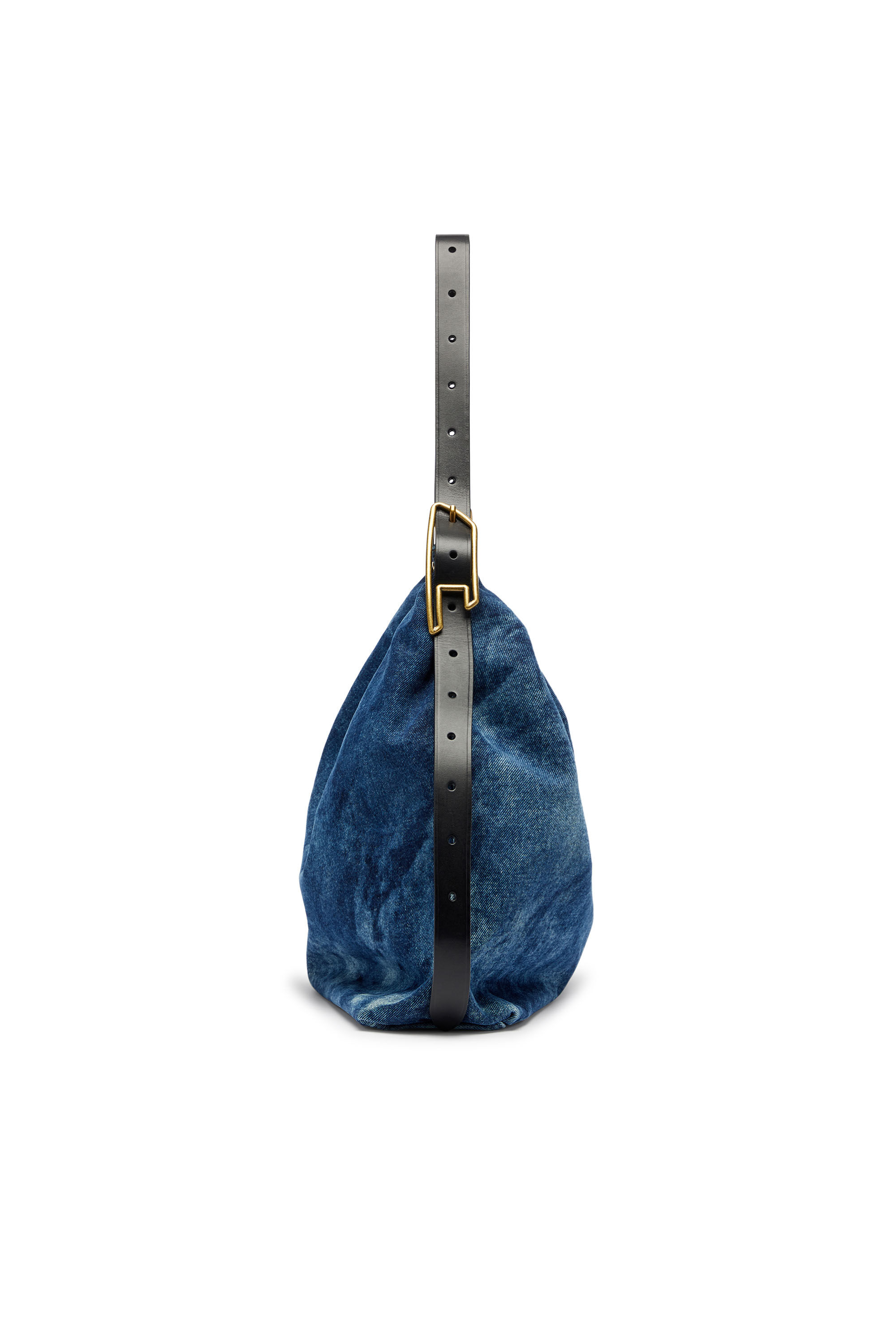 Diesel - D-LINE HOBO L, Damen D-Line-Denim Hobo-Tasche in Mittelblau - 5