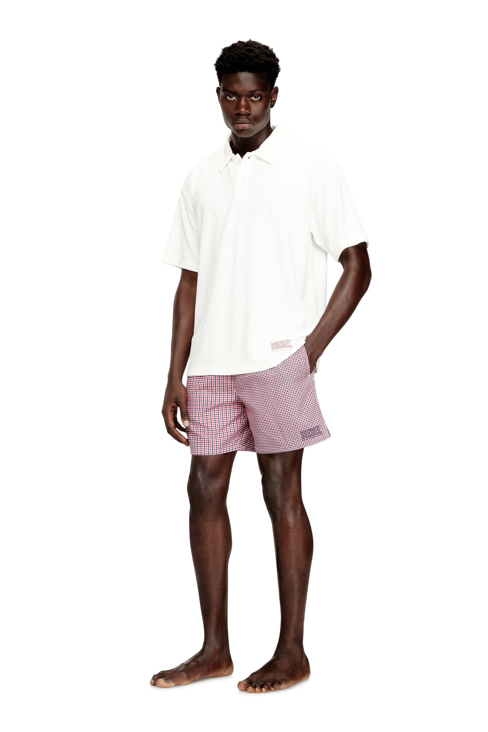 Diesel - SPORT-41-D-CORE, Man's Swim shorts with mixed patterns in null - 2