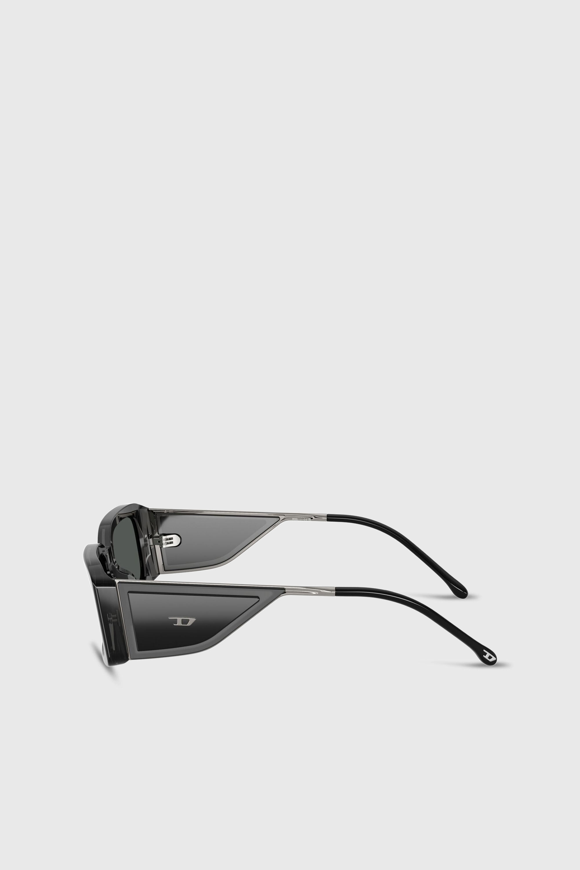 Diesel - 0DL2017U, Unisex Rechteckige Sonnenbrille in Schwarz - 5