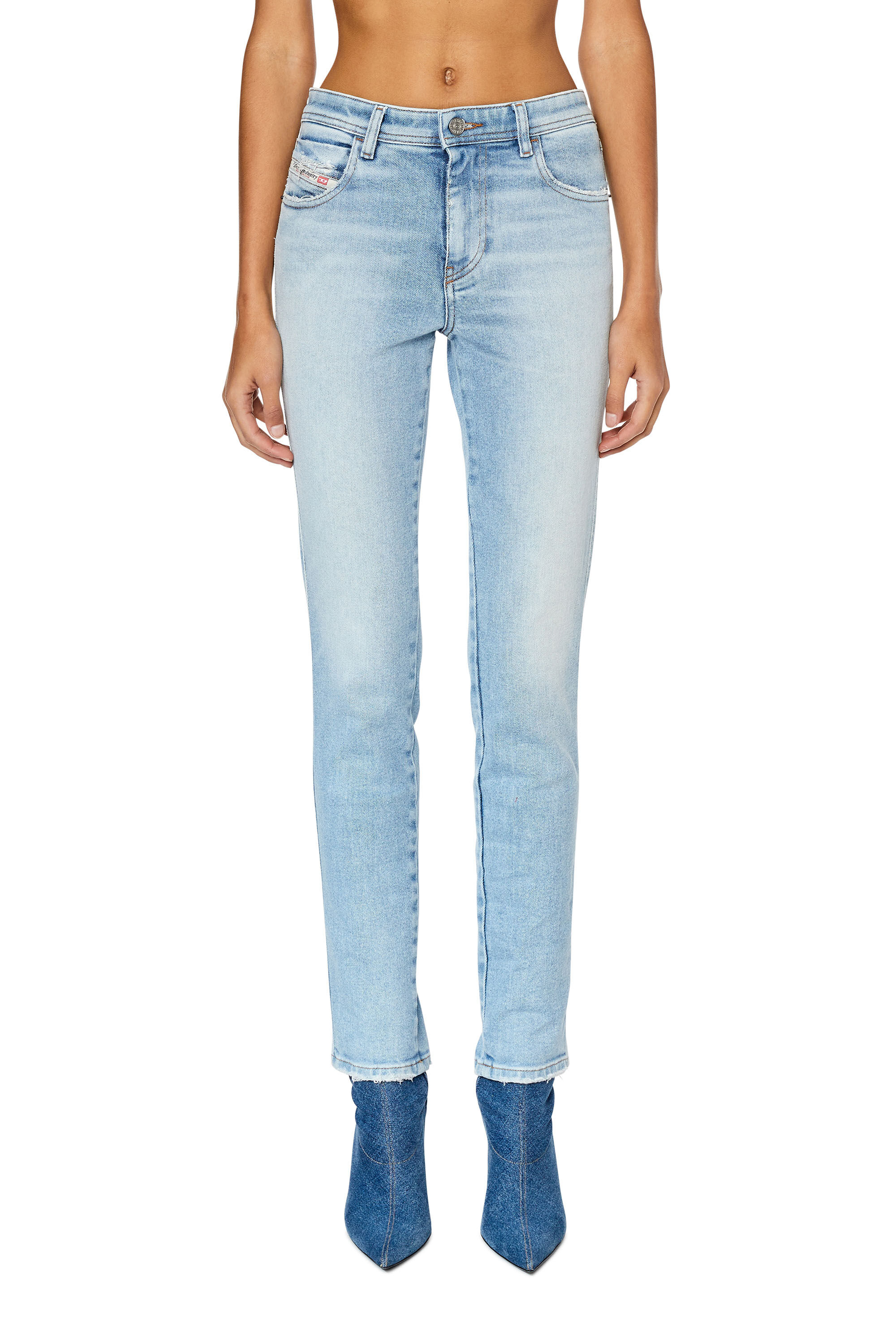Diesel - Skinny Jeans 2015 Babhila 09E90, Hellblau - Image 3