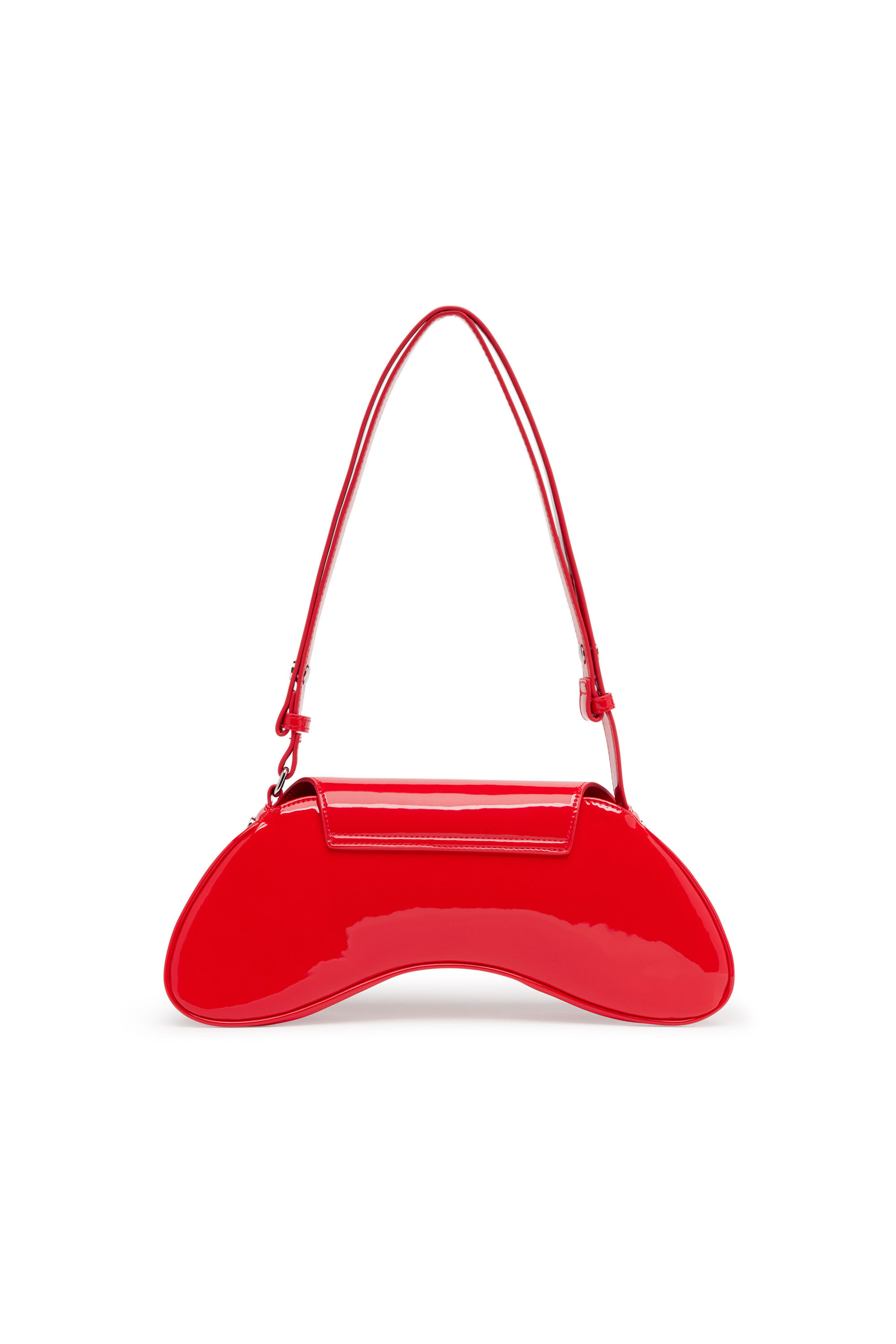 Diesel - PLAY CROSSBODY, Damen Play-Glänzende Crossbody-Tasche in Rot - 3