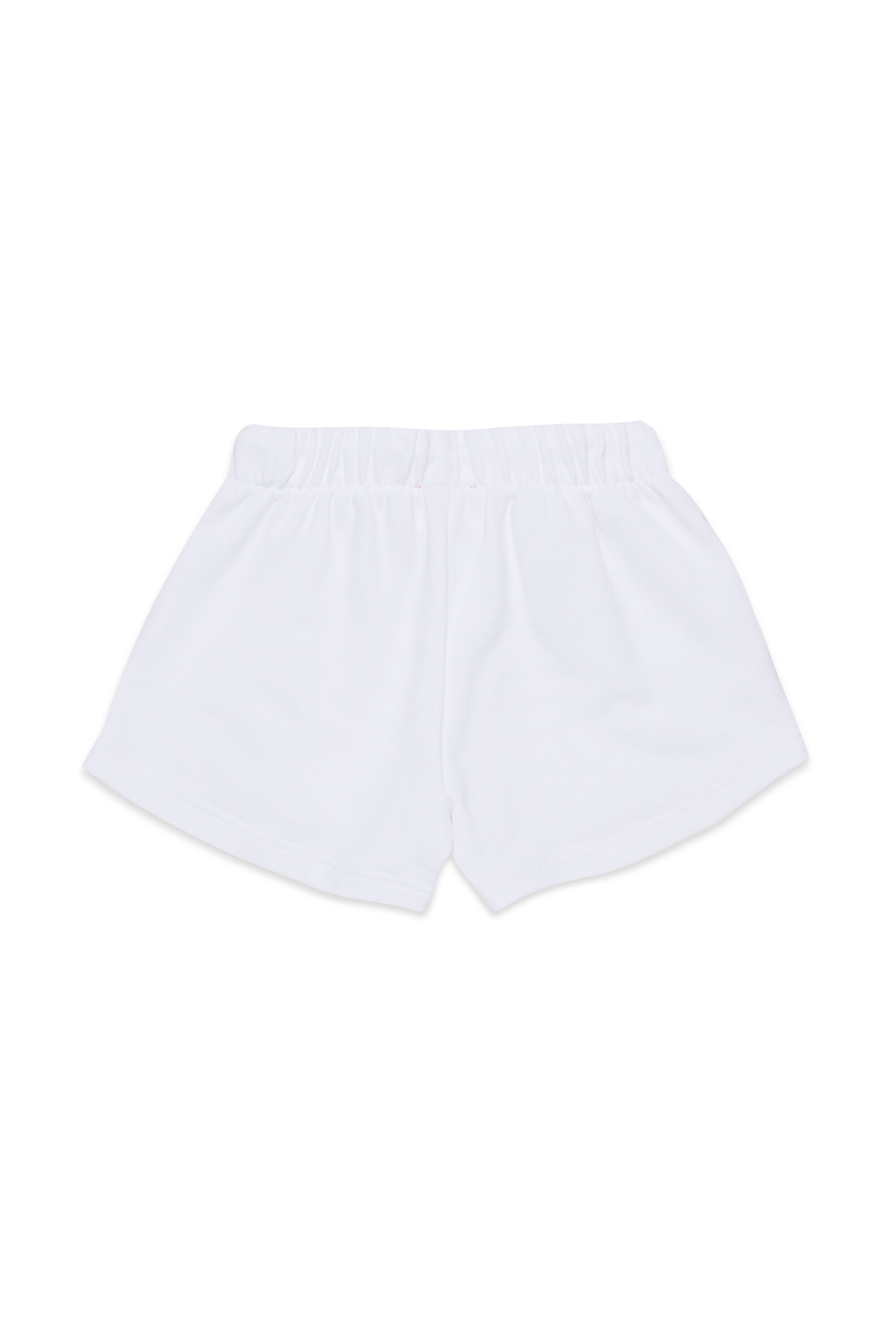 Diesel - PAGL, Damen Sweatshorts mit Cutout-Oval D-Logo in Weiß - 2